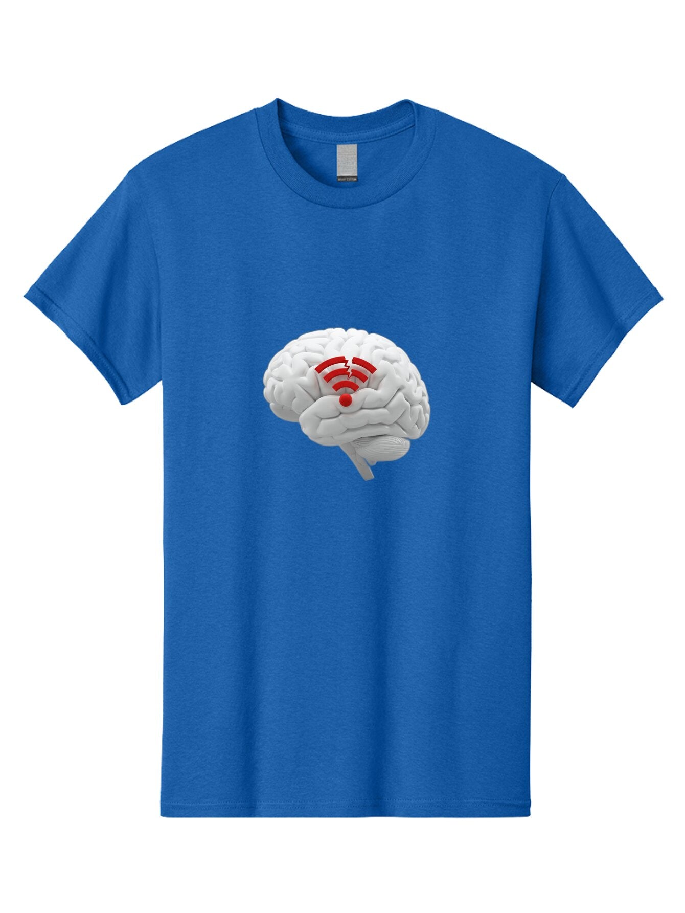 Brain-With-Red-Wifi Men'S Graphic Tee, 100% Cotton, Comfortable Casual Summer Wear, Machine Washable, Vintage Camera, Old Camera, Antique Camera, Black Camera, Classic Photography, Photography Equipment, Nostalgic Device, Film Camera, Baq389 3