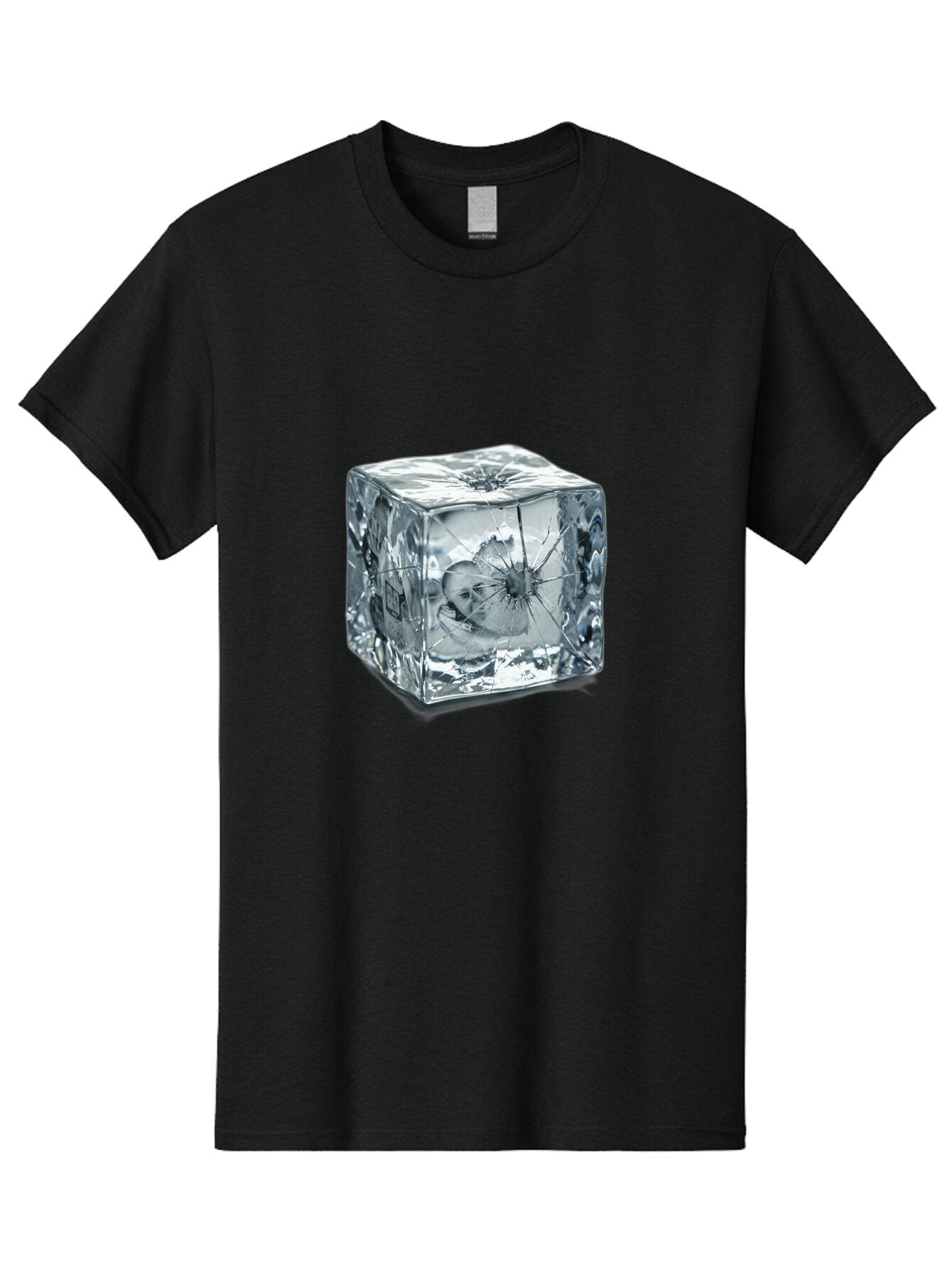 Broken-Ice-Cube Men'S Graphic Tee, 100% Cotton, Comfortable Casual Summer Wear, Machine Washable, Vintage Camera, Old Camera, Antique Camera, Black Camera, Classic Photography, Photography Equipment, Nostalgic Device, Film Camera, Camera Art Baq394 4