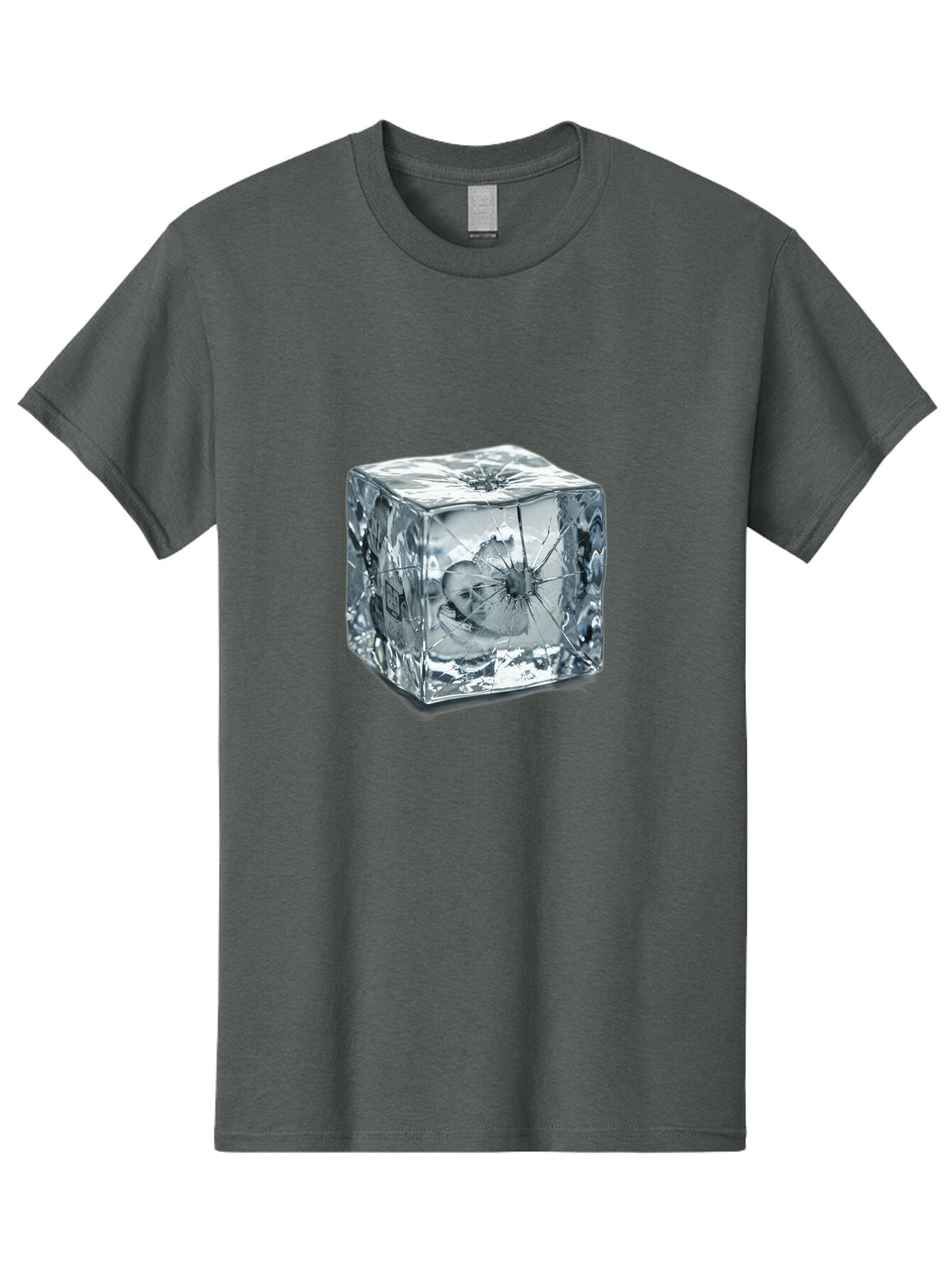 Broken-Ice-Cube Men'S Graphic Tee, 100% Cotton, Comfortable Casual Summer Wear, Machine Washable, Vintage Camera, Old Camera, Antique Camera, Black Camera, Classic Photography, Photography Equipment, Nostalgic Device, Film Camera, Camera Art Baq394 6