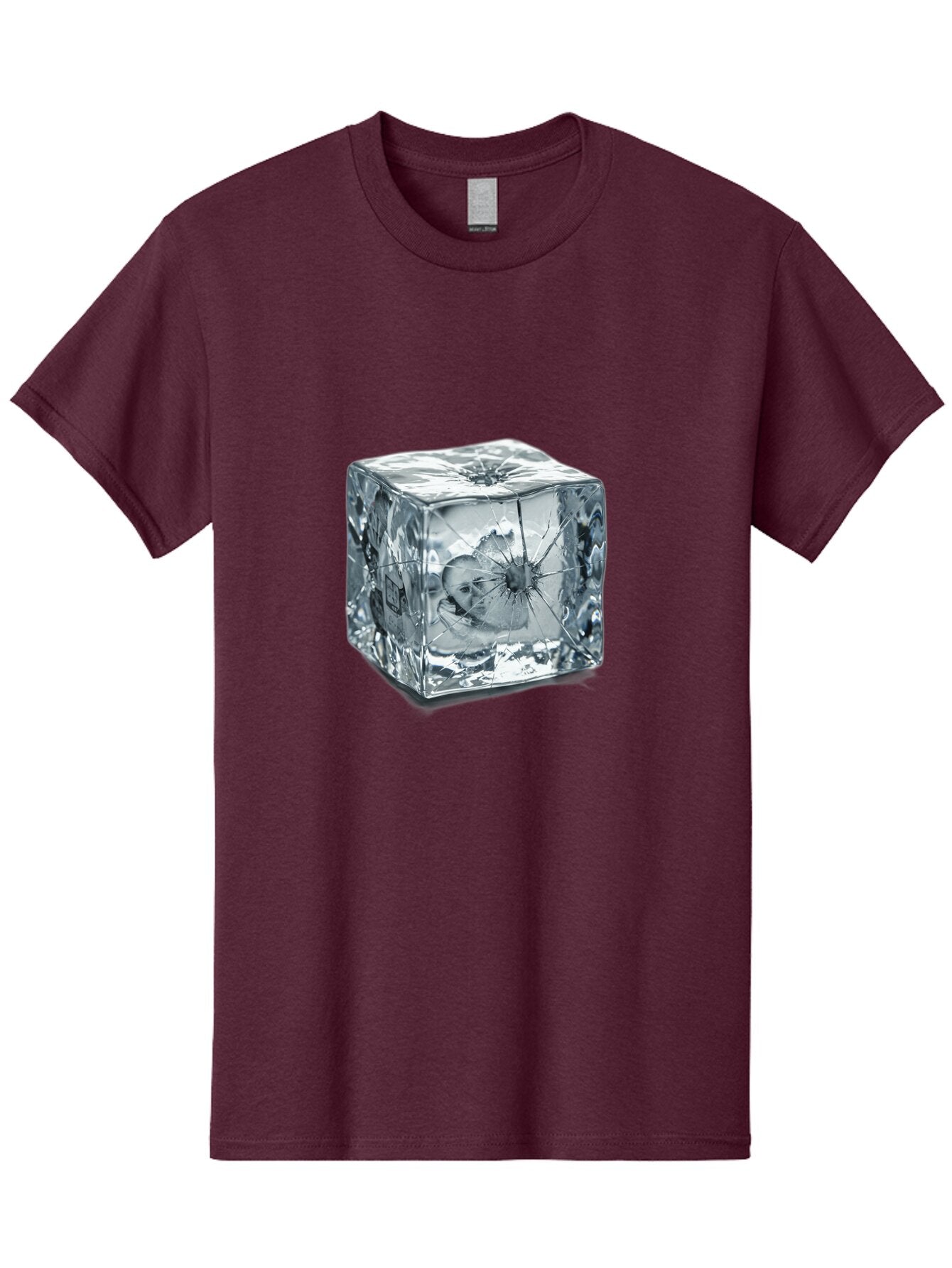 Broken-Ice-Cube Men'S Graphic Tee, 100% Cotton, Comfortable Casual Summer Wear, Machine Washable, Vintage Camera, Old Camera, Antique Camera, Black Camera, Classic Photography, Photography Equipment, Nostalgic Device, Film Camera, Camera Art Baq394 5