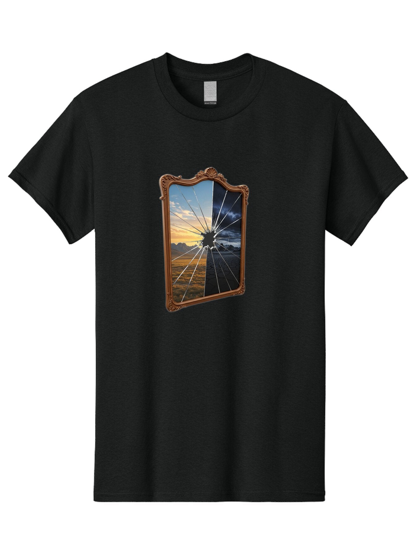 Broken-Mirror Men'S Graphic Tee, 100% Cotton, Comfortable Casual Summer Wear, Machine Washable, Vintage Camera, Old Camera, Antique Camera, Black Camera, Classic Photography, Photography Equipment, Nostalgic Device, Film Camera, Camera Art Baq395 9