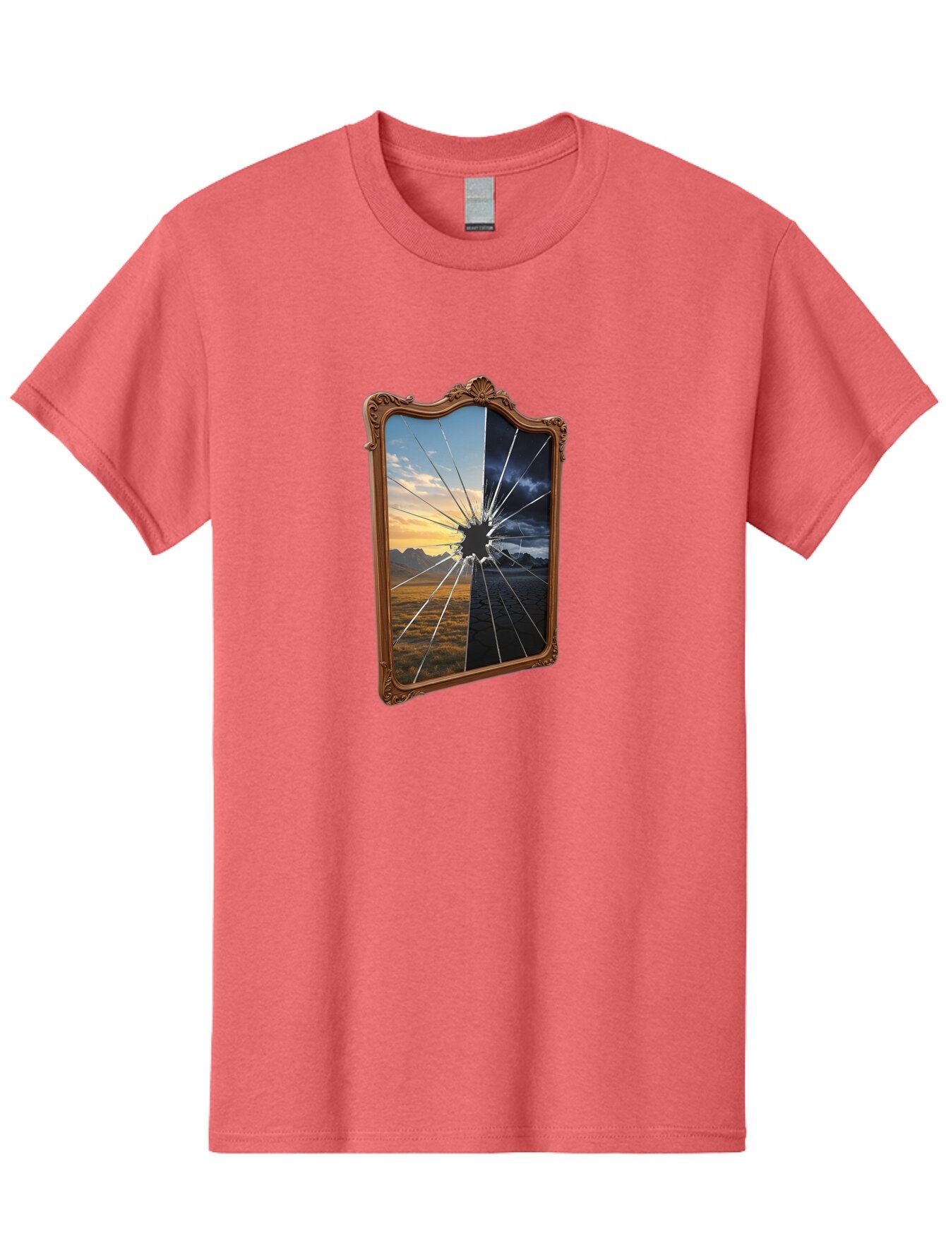 Broken-Mirror Men'S Graphic Tee, 100% Cotton, Comfortable Casual Summer Wear, Machine Washable, Vintage Camera, Old Camera, Antique Camera, Black Camera, Classic Photography, Photography Equipment, Nostalgic Device, Film Camera, Camera Art Baq395 1