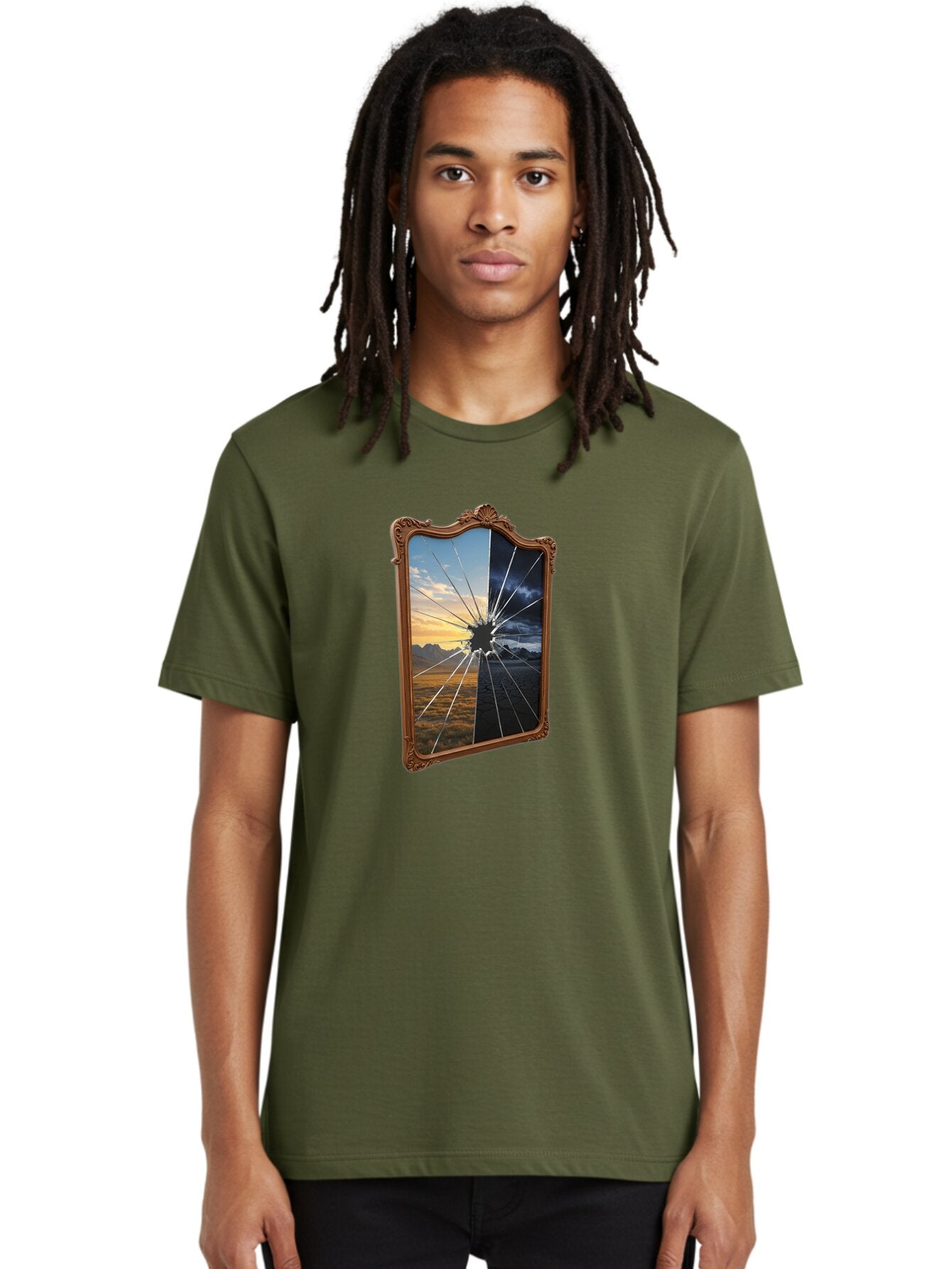 Broken-Mirror Men'S Graphic Tee, 100% Cotton, Comfortable Casual Summer Wear, Machine Washable, Vintage Camera, Old Camera, Antique Camera, Black Camera, Classic Photography, Photography Equipment, Nostalgic Device, Film Camera, Camera Art Baq395 17