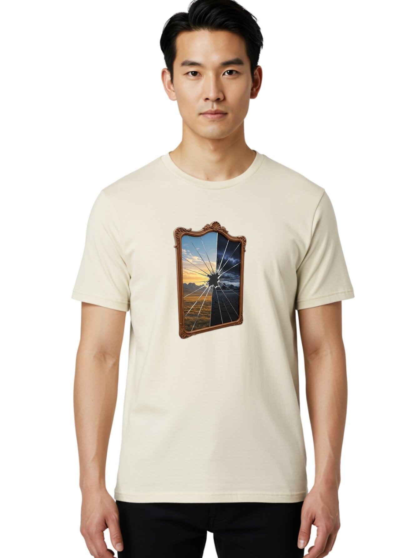 Broken-Mirror Men'S Graphic Tee, 100% Cotton, Comfortable Casual Summer Wear, Machine Washable, Vintage Camera, Old Camera, Antique Camera, Black Camera, Classic Photography, Photography Equipment, Nostalgic Device, Film Camera, Camera Art Baq395 27