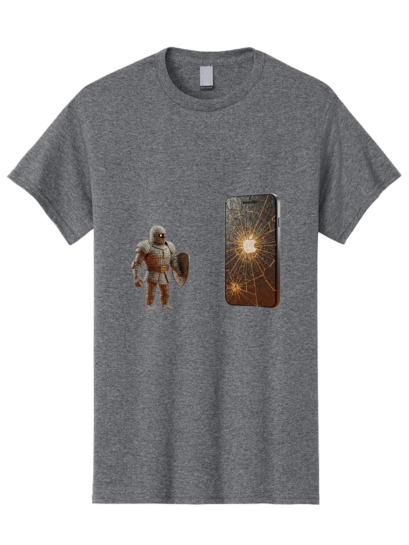 Broken-Phone-Screen Men'S Graphic Tee, 100% Cotton, Comfortable Casual Summer Wear, Machine Washable, Vintage Camera, Old Camera, Antique Camera, Black Camera, Classic Photography, Photography Equipment, Nostalgic Device, Film Camera, Baq396 10