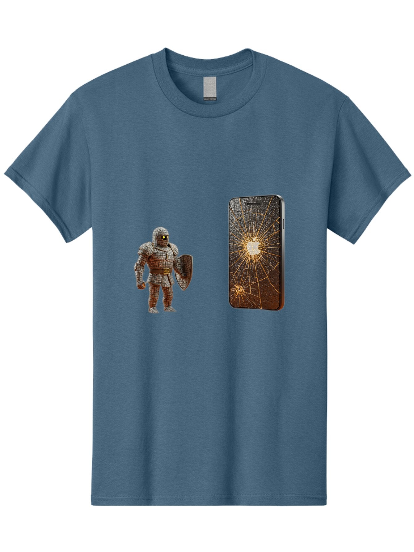 Broken-Phone-Screen Men'S Graphic Tee, 100% Cotton, Comfortable Casual Summer Wear, Machine Washable, Vintage Camera, Old Camera, Antique Camera, Black Camera, Classic Photography, Photography Equipment, Nostalgic Device, Film Camera, Baq396 9
