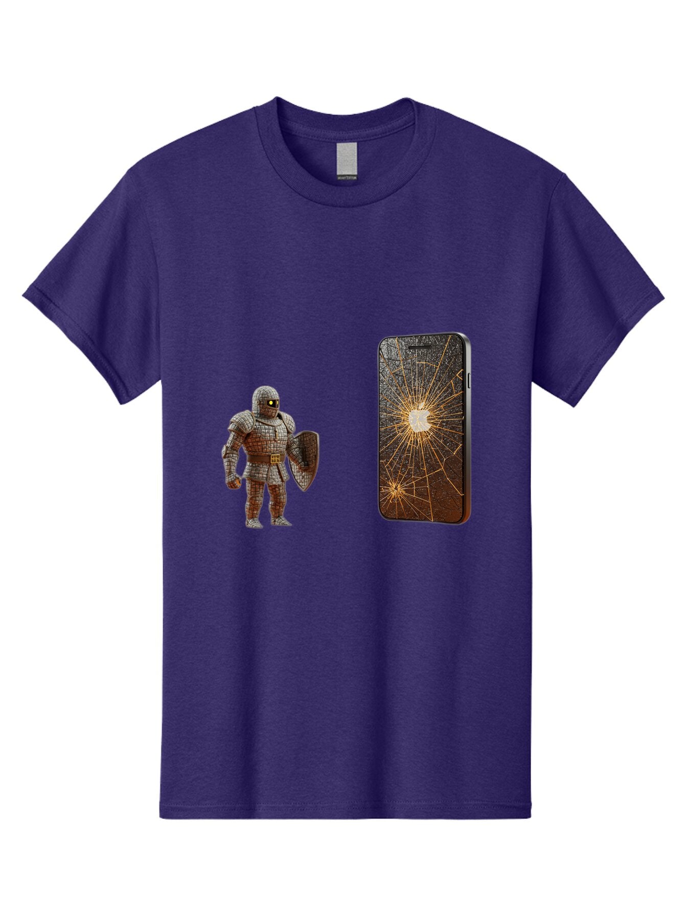 Broken-Phone-Screen Men'S Graphic Tee, 100% Cotton, Comfortable Casual Summer Wear, Machine Washable, Vintage Camera, Old Camera, Antique Camera, Black Camera, Classic Photography, Photography Equipment, Nostalgic Device, Film Camera, Baq396 2