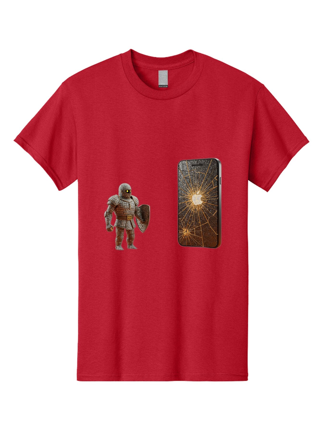 Broken-Phone-Screen Men'S Graphic Tee, 100% Cotton, Comfortable Casual Summer Wear, Machine Washable, Vintage Camera, Old Camera, Antique Camera, Black Camera, Classic Photography, Photography Equipment, Nostalgic Device, Film Camera, Baq396 1