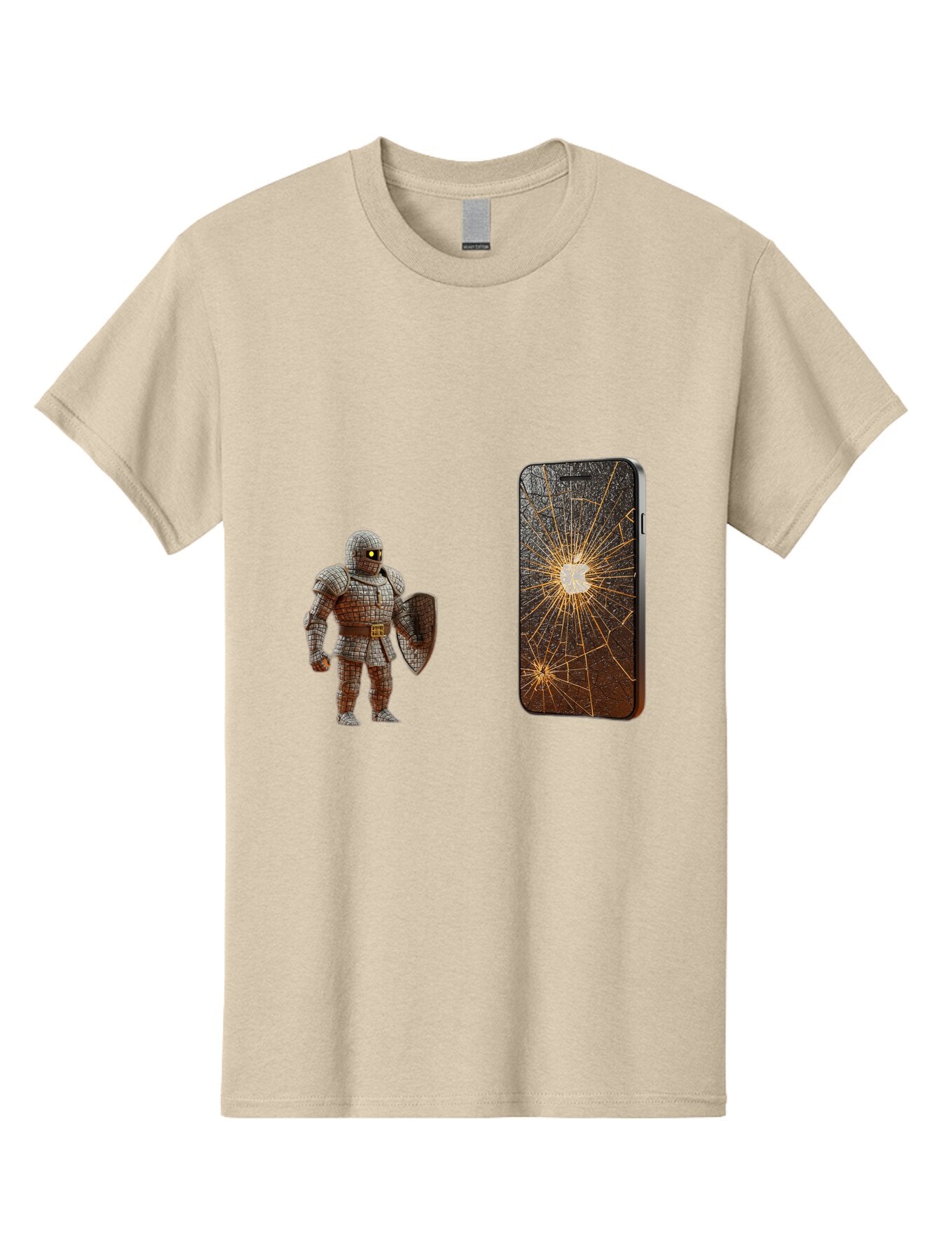 Broken-Phone-Screen Men'S Graphic Tee, 100% Cotton, Comfortable Casual Summer Wear, Machine Washable, Vintage Camera, Old Camera, Antique Camera, Black Camera, Classic Photography, Photography Equipment, Nostalgic Device, Film Camera, Baq396 6