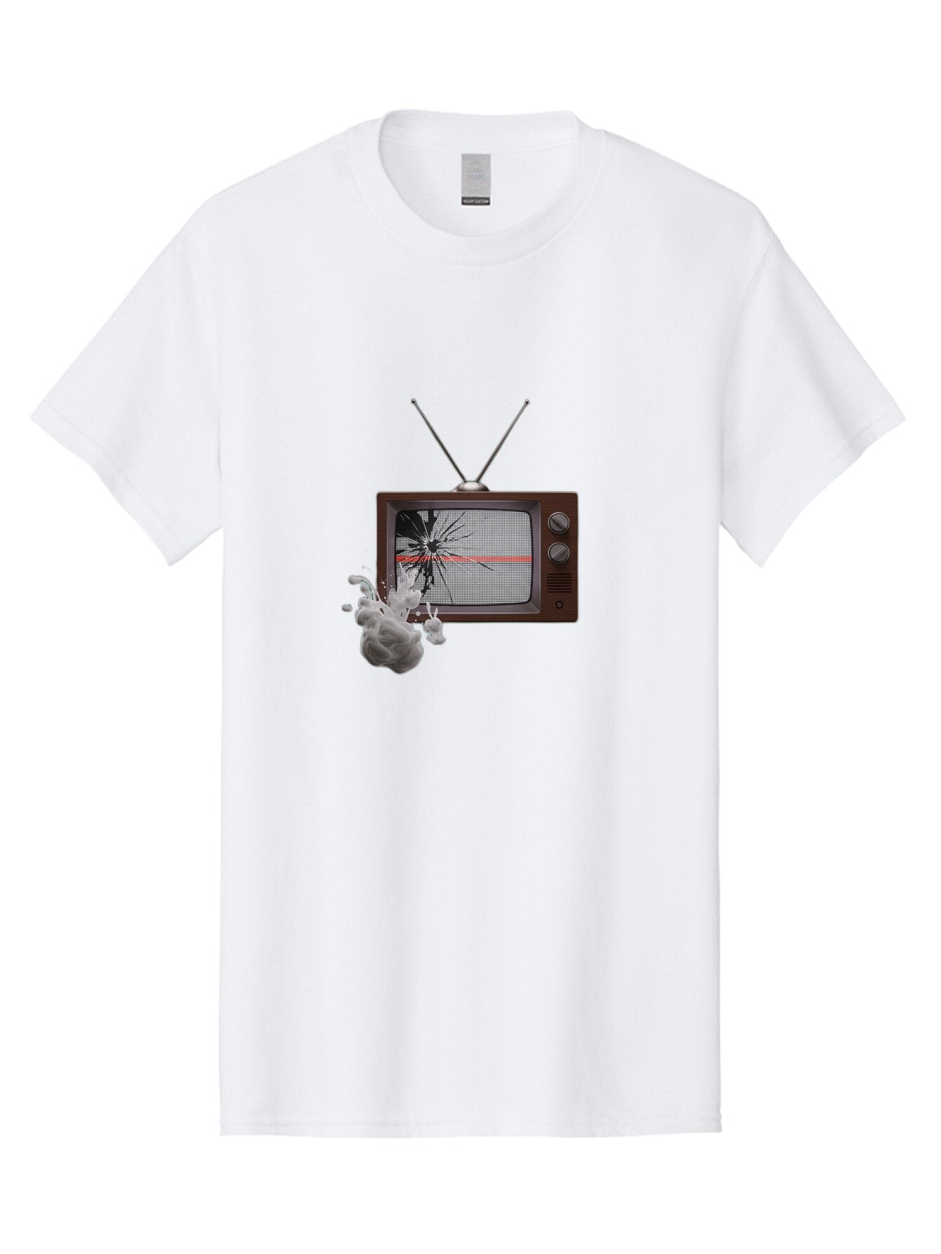 Broken-Tv Men'S Graphic Tee, 100% Cotton, Comfortable Casual Summer Wear, Machine Washable, Vintage Camera, Old Camera, Antique Camera, Black Camera, Classic Photography, Photography Equipment, Nostalgic Device, Film Camera, Camera Art Baq397 3
