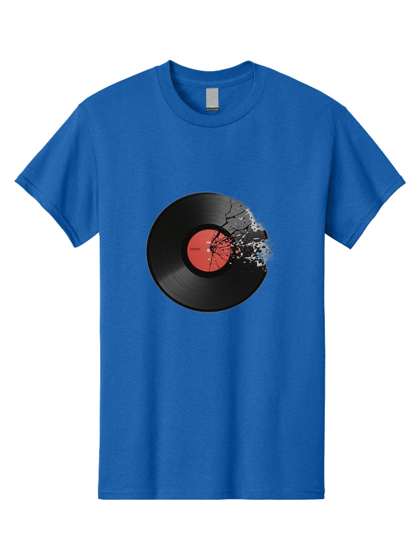 Broken-Vinyl-Record Men'S Graphic Tee, 100% Cotton, Comfortable Casual Summer Wear, Machine Washable, Vintage Camera, Old Camera, Antique Camera, Black Camera, Classic Photography, Photography Equipment, Nostalgic Device, Film Camera, Baq398 13
