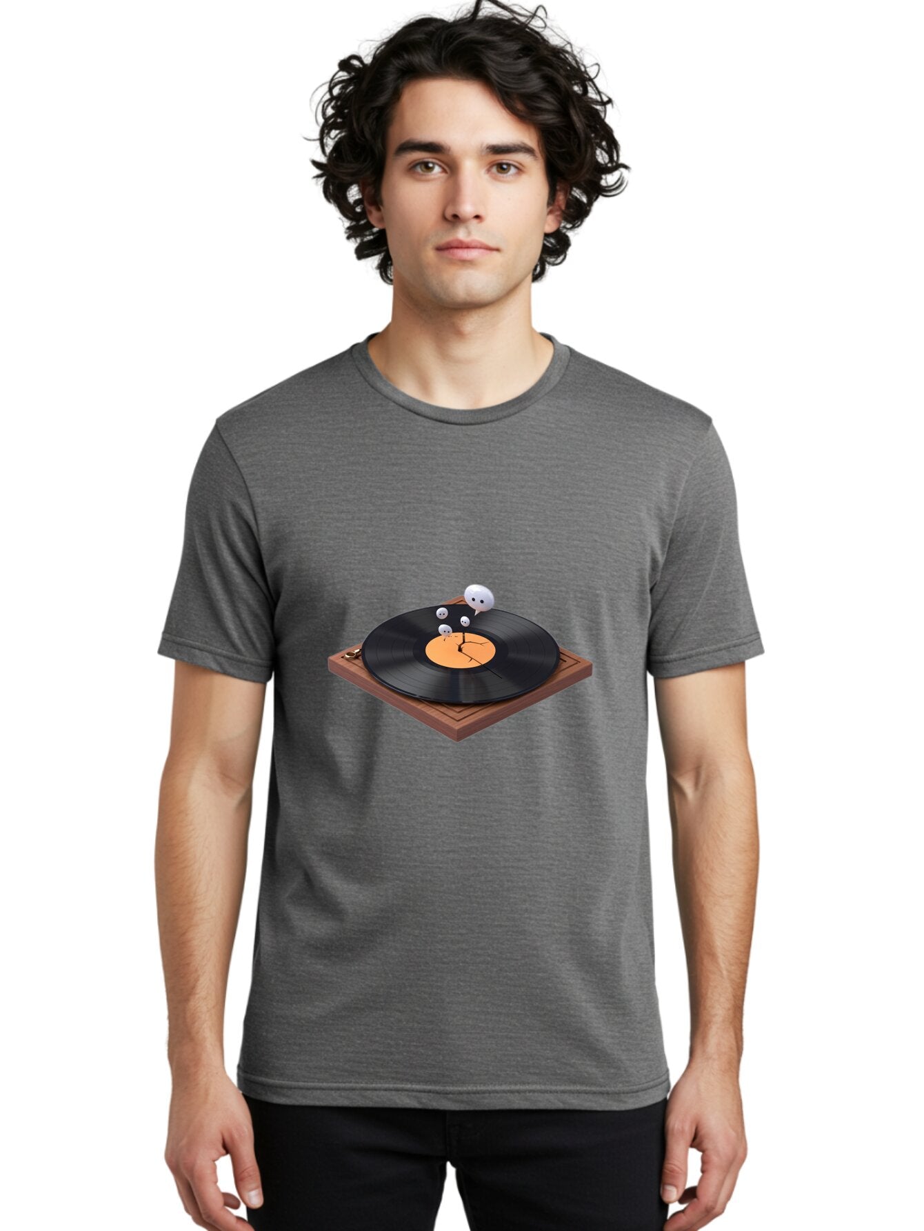 Broken-Vinyl Men'S Graphic Tee, 100% Cotton, Comfortable Casual Summer Wear, Machine Washable, Vintage Camera, Old Camera, Antique Camera, Black Camera, Classic Photography, Photography Equipment, Nostalgic Device, Film Camera, Camera Art Baq399 26