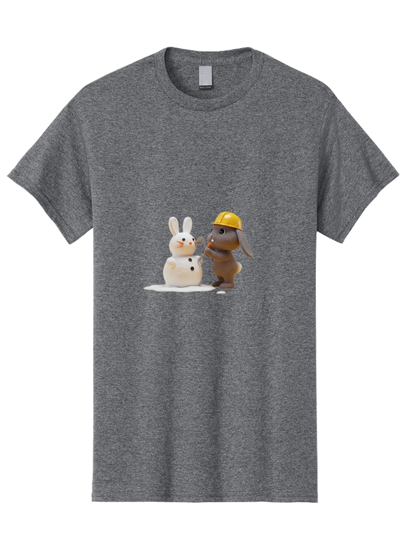 Brown-Rabbit-Building-Snow-Rabbit Men'S Graphic Tee, 100% Cotton, Comfortable Casual Summer Wear, Machine Washable, Vintage Camera, Old Camera, Antique Camera, Black Camera, Classic Photography, Photography Equipment, Nostalgic Device, Baq401 5
