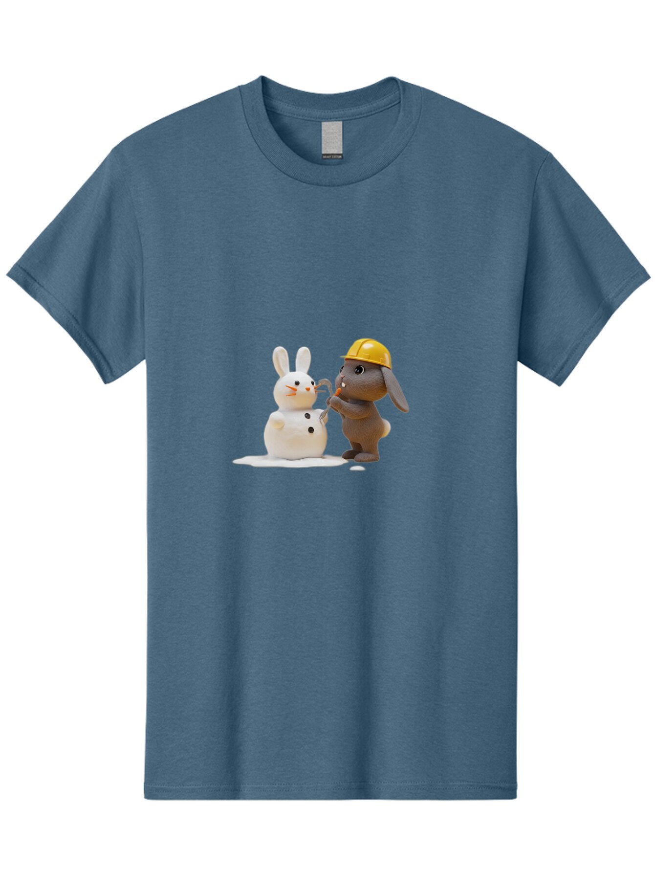 Brown-Rabbit-Building-Snow-Rabbit Men'S Graphic Tee, 100% Cotton, Comfortable Casual Summer Wear, Machine Washable, Vintage Camera, Old Camera, Antique Camera, Black Camera, Classic Photography, Photography Equipment, Nostalgic Device, Baq401 4