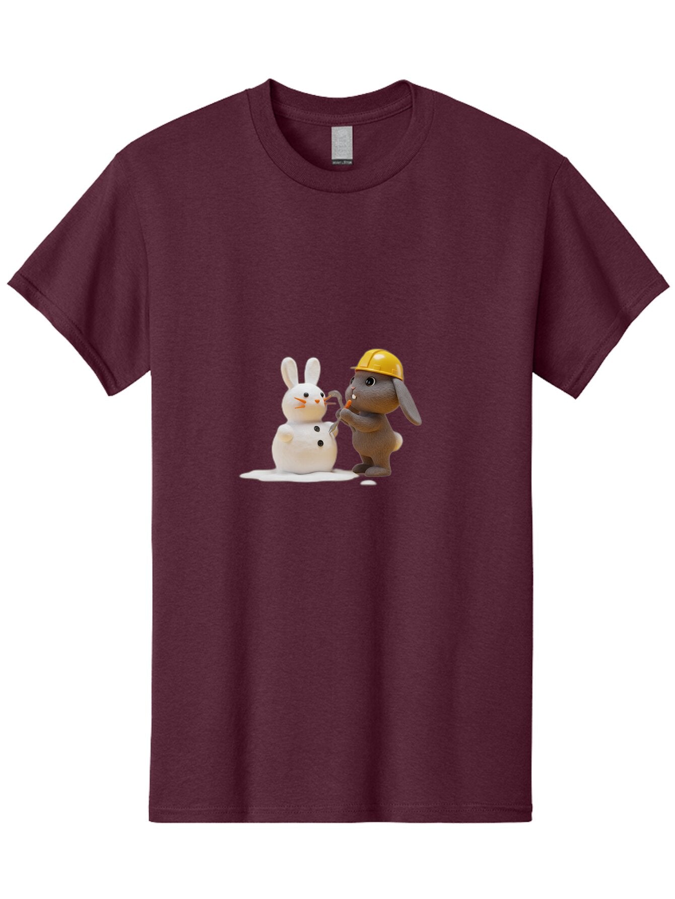 Brown-Rabbit-Building-Snow-Rabbit Men'S Graphic Tee, 100% Cotton, Comfortable Casual Summer Wear, Machine Washable, Vintage Camera, Old Camera, Antique Camera, Black Camera, Classic Photography, Photography Equipment, Nostalgic Device, Baq401 7