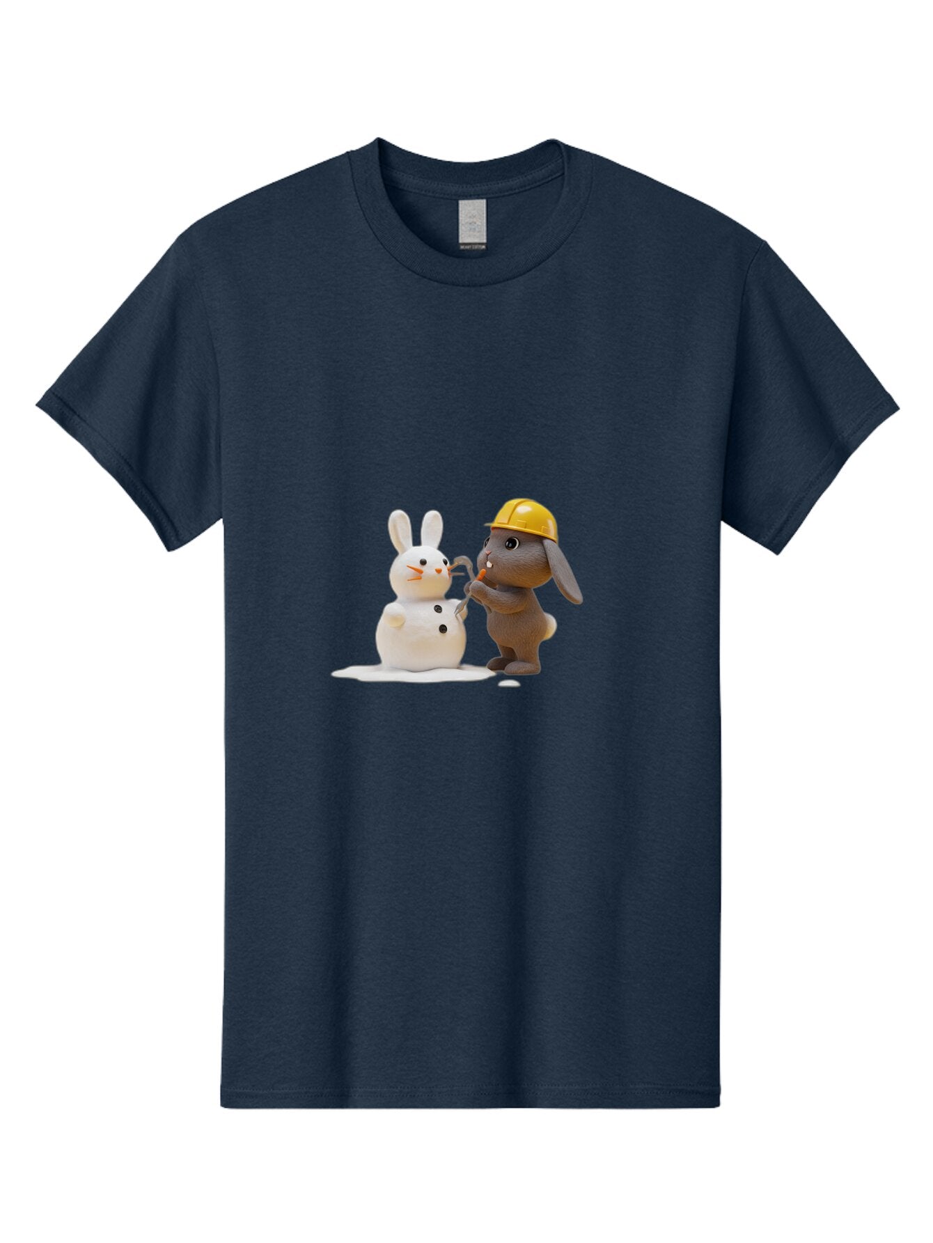 Brown-Rabbit-Building-Snow-Rabbit Men'S Graphic Tee, 100% Cotton, Comfortable Casual Summer Wear, Machine Washable, Vintage Camera, Old Camera, Antique Camera, Black Camera, Classic Photography, Photography Equipment, Nostalgic Device, Baq401 15
