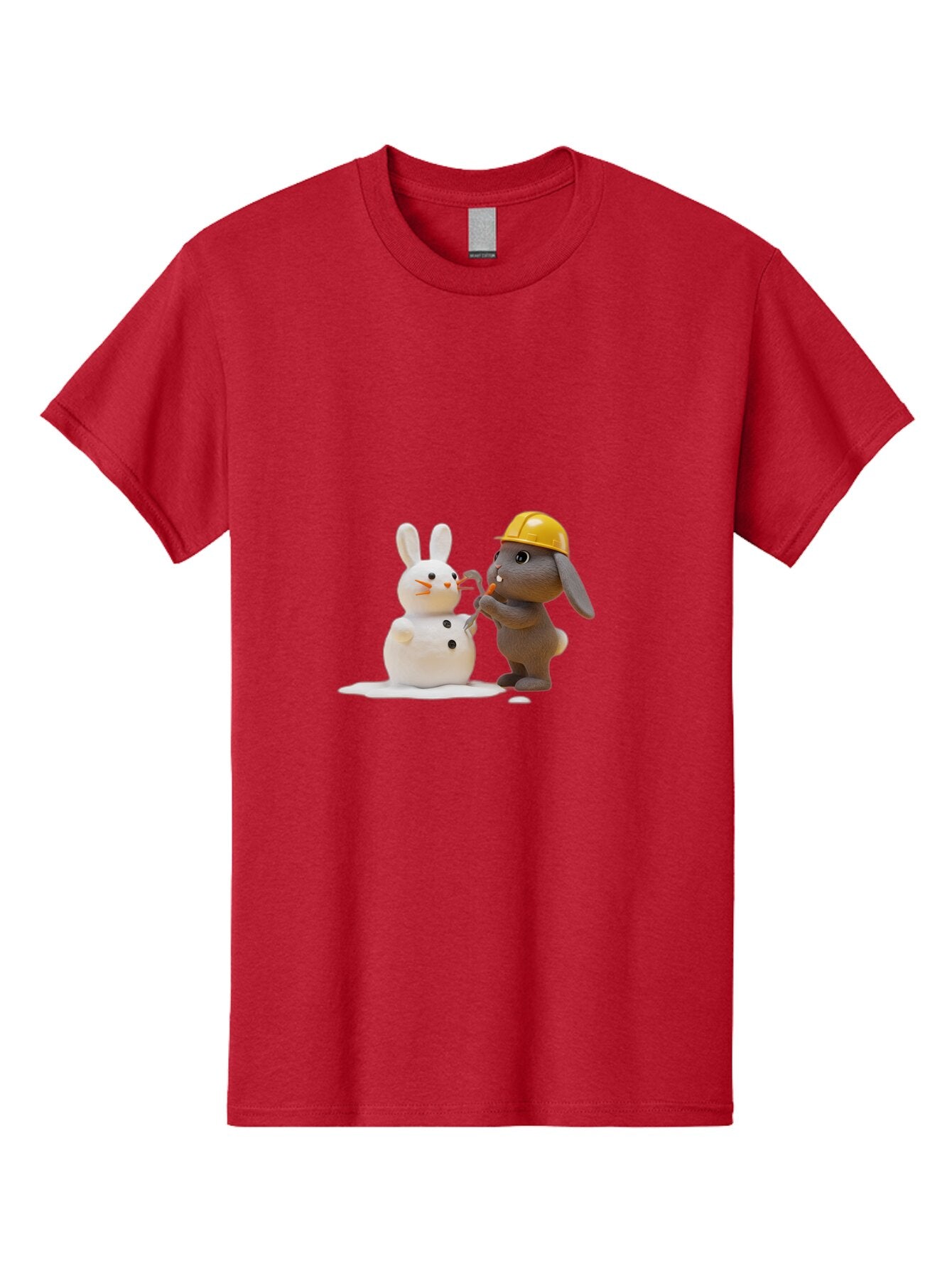 Brown-Rabbit-Building-Snow-Rabbit Men'S Graphic Tee, 100% Cotton, Comfortable Casual Summer Wear, Machine Washable, Vintage Camera, Old Camera, Antique Camera, Black Camera, Classic Photography, Photography Equipment, Nostalgic Device, Baq401 14