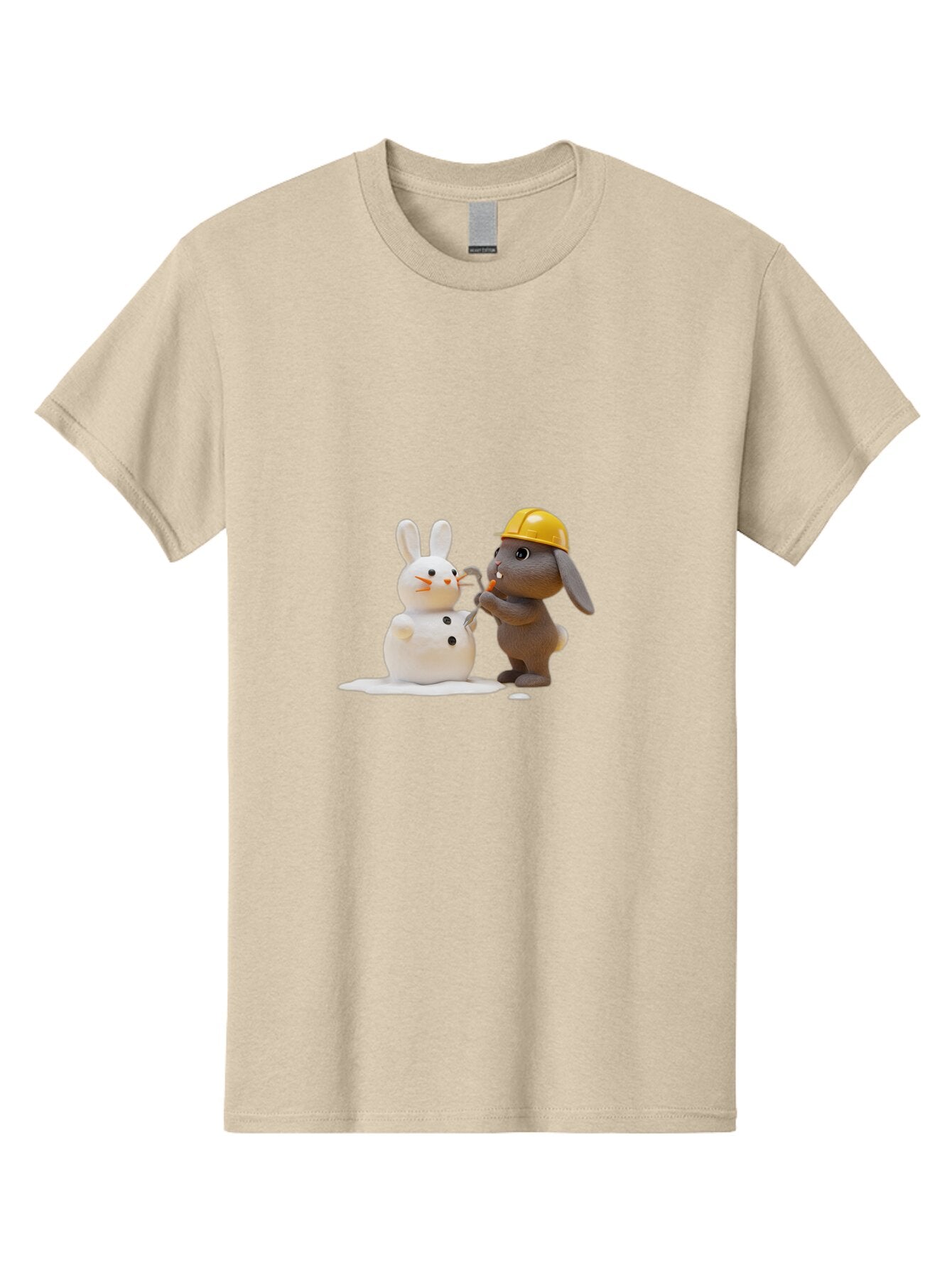 Brown-Rabbit-Building-Snow-Rabbit Men'S Graphic Tee, 100% Cotton, Comfortable Casual Summer Wear, Machine Washable, Vintage Camera, Old Camera, Antique Camera, Black Camera, Classic Photography, Photography Equipment, Nostalgic Device, Baq401 8