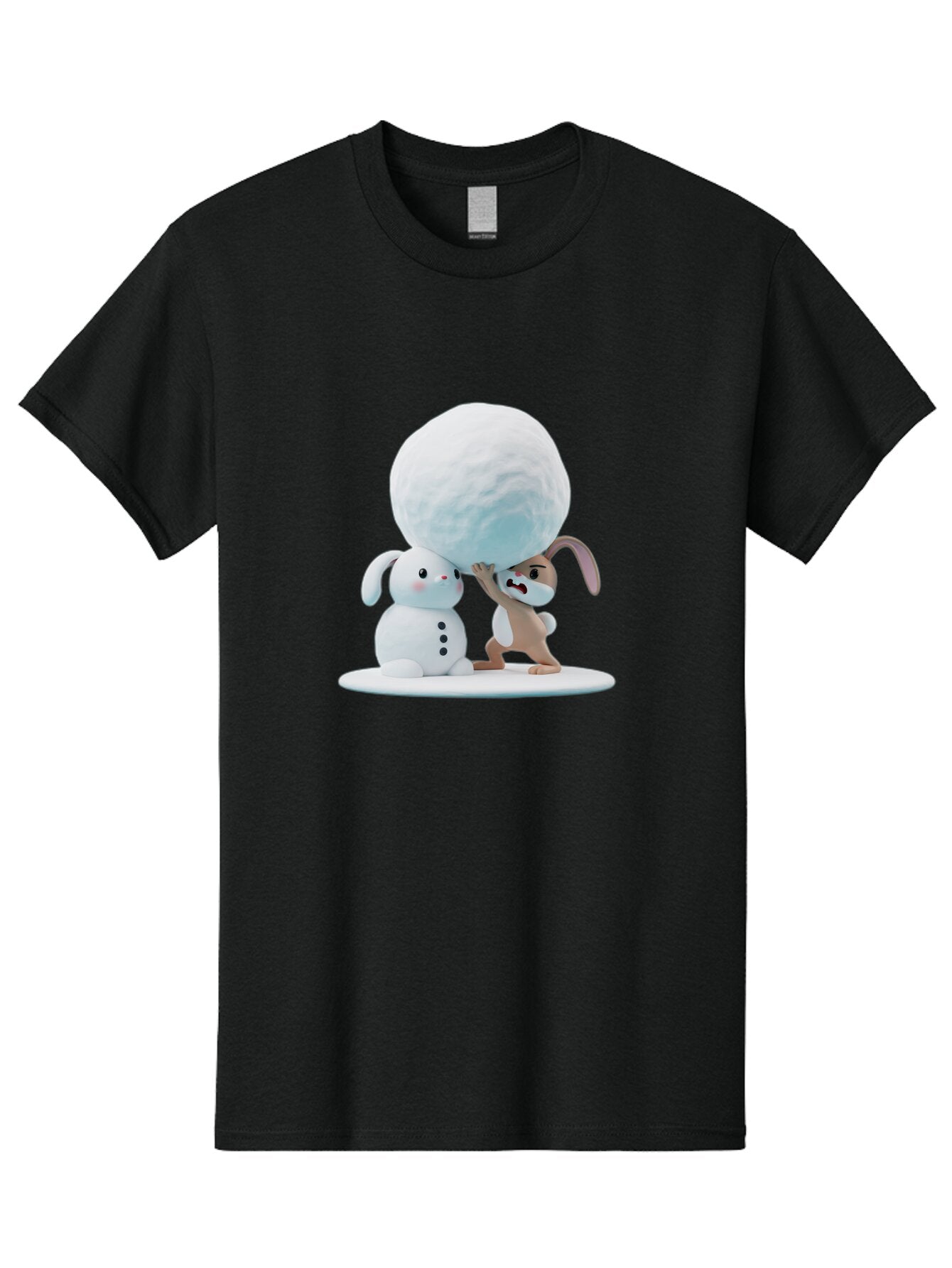 Bunnies-Building-Snowman Men'S Graphic Tee, 100% Cotton, Comfortable Casual Summer Wear, Machine Washable, Vintage Camera, Old Camera, Antique Camera, Black Camera, Classic Photography, Photography Equipment, Nostalgic Device, Film Camera, Baq404 10