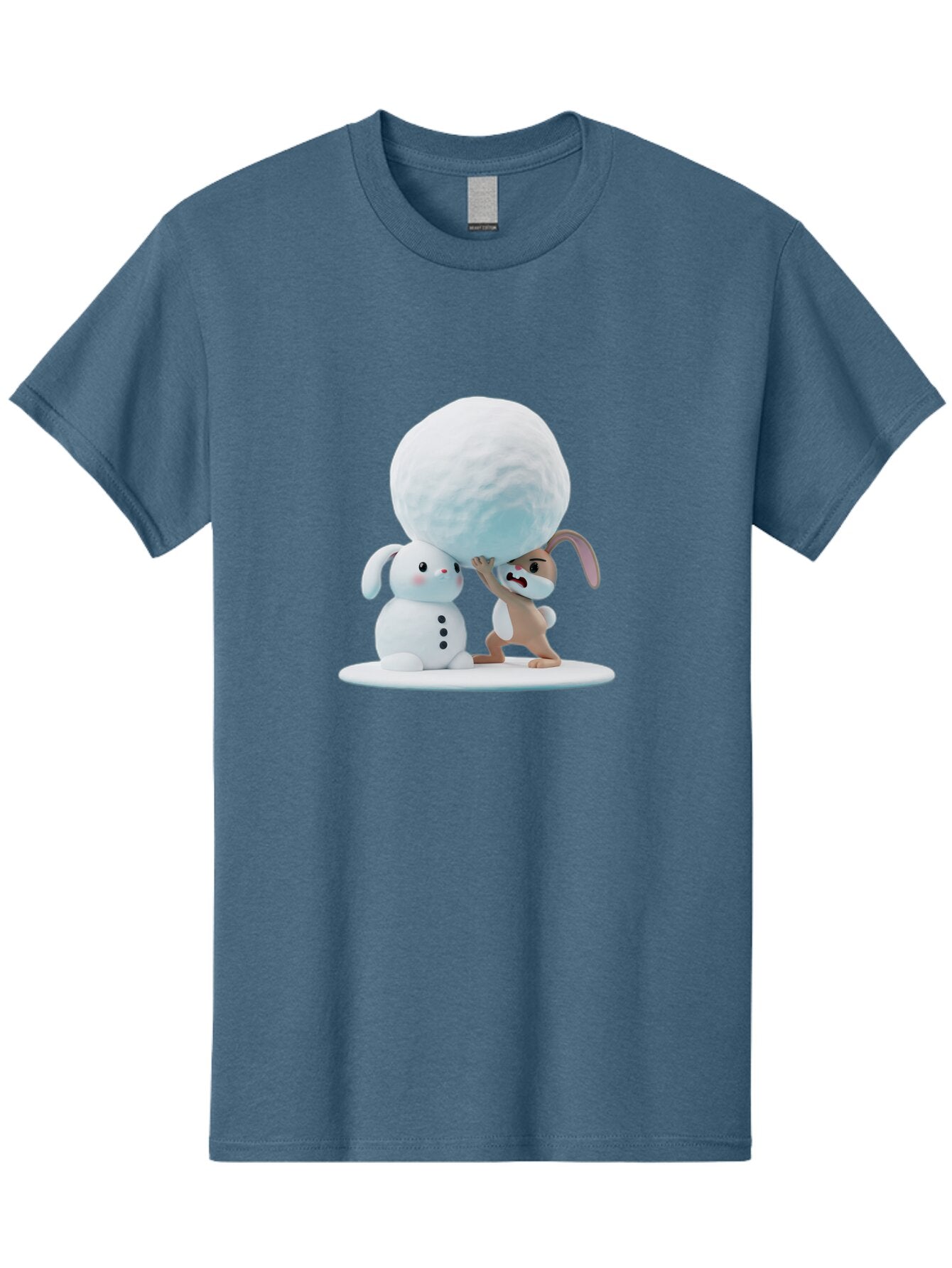 Bunnies-Building-Snowman Men'S Graphic Tee, 100% Cotton, Comfortable Casual Summer Wear, Machine Washable, Vintage Camera, Old Camera, Antique Camera, Black Camera, Classic Photography, Photography Equipment, Nostalgic Device, Film Camera, Baq404 2