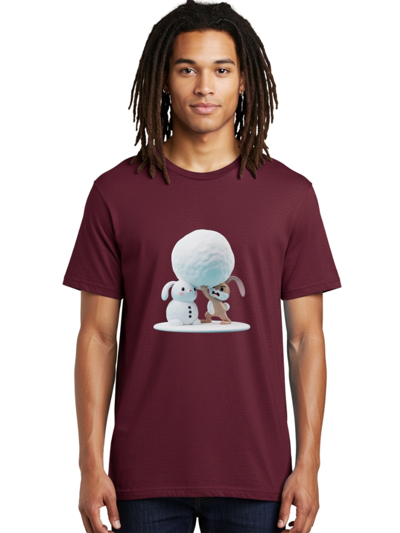 Bunnies-Building-Snowman Men'S Graphic Tee, 100% Cotton, Comfortable Casual Summer Wear, Machine Washable, Vintage Camera, Old Camera, Antique Camera, Black Camera, Classic Photography, Photography Equipment, Nostalgic Device, Film Camera, Baq404 16