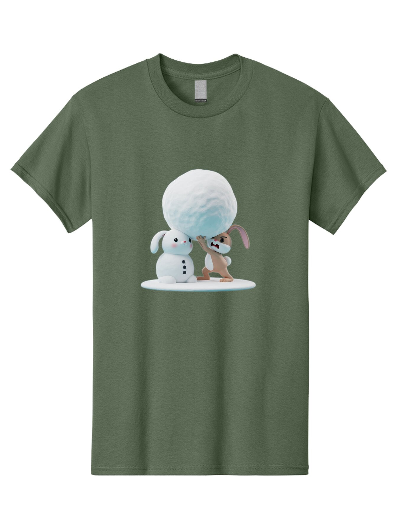 Bunnies-Building-Snowman Men'S Graphic Tee, 100% Cotton, Comfortable Casual Summer Wear, Machine Washable, Vintage Camera, Old Camera, Antique Camera, Black Camera, Classic Photography, Photography Equipment, Nostalgic Device, Film Camera, Baq404 4