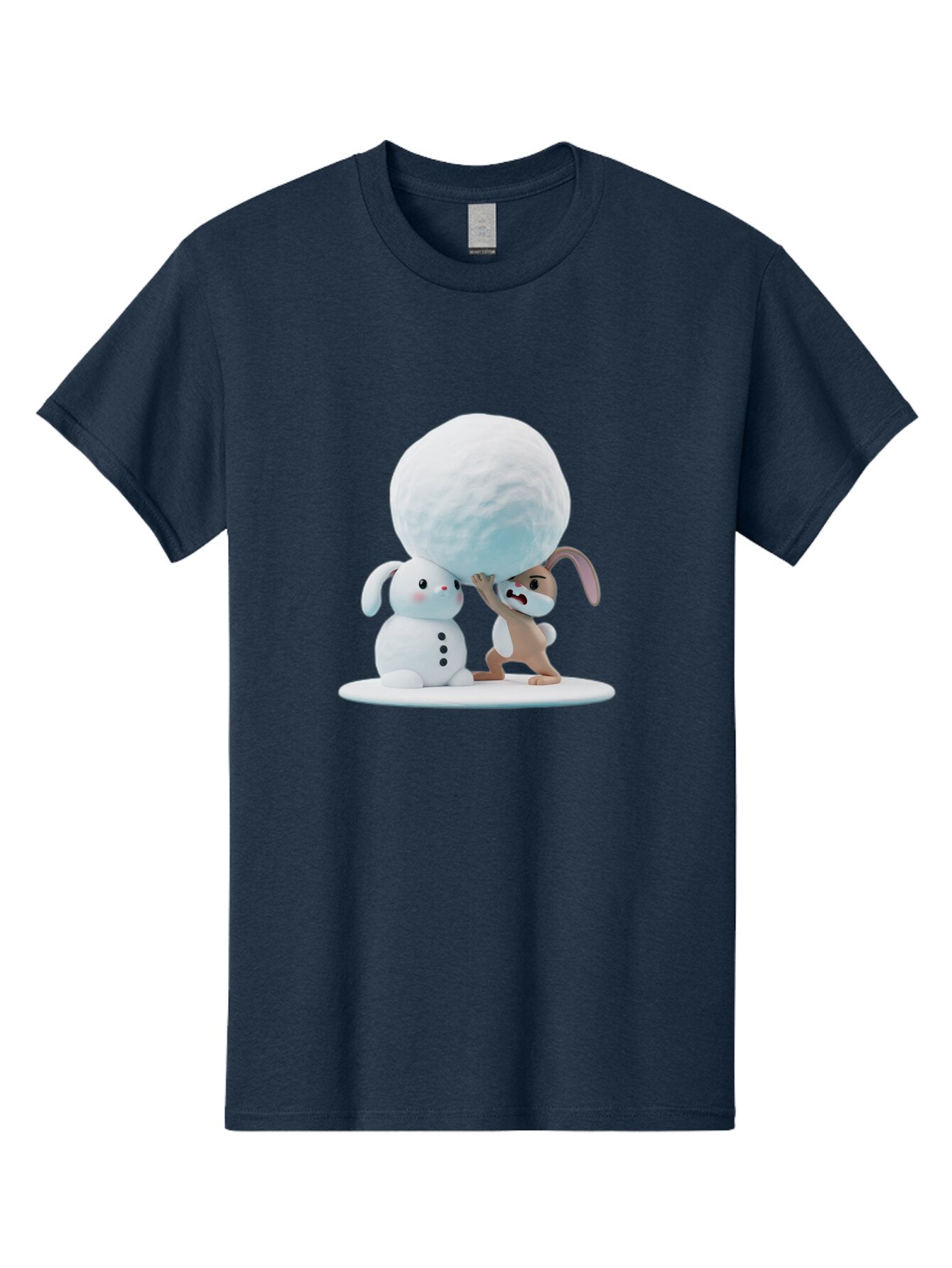 Bunnies-Building-Snowman Men'S Graphic Tee, 100% Cotton, Comfortable Casual Summer Wear, Machine Washable, Vintage Camera, Old Camera, Antique Camera, Black Camera, Classic Photography, Photography Equipment, Nostalgic Device, Film Camera, Baq404 1