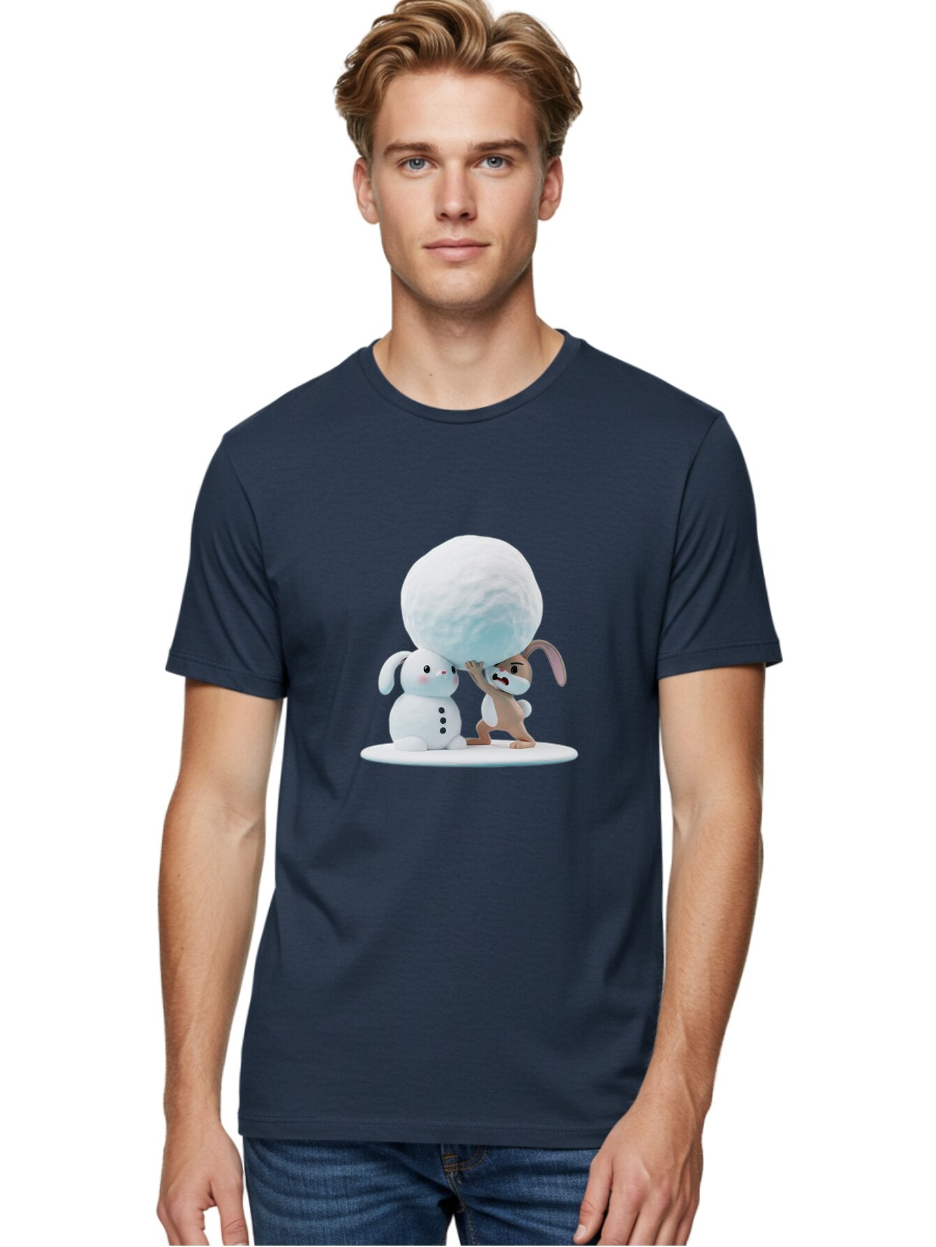 Bunnies-Building-Snowman Men'S Graphic Tee, 100% Cotton, Comfortable Casual Summer Wear, Machine Washable, Vintage Camera, Old Camera, Antique Camera, Black Camera, Classic Photography, Photography Equipment, Nostalgic Device, Film Camera, Baq404 19