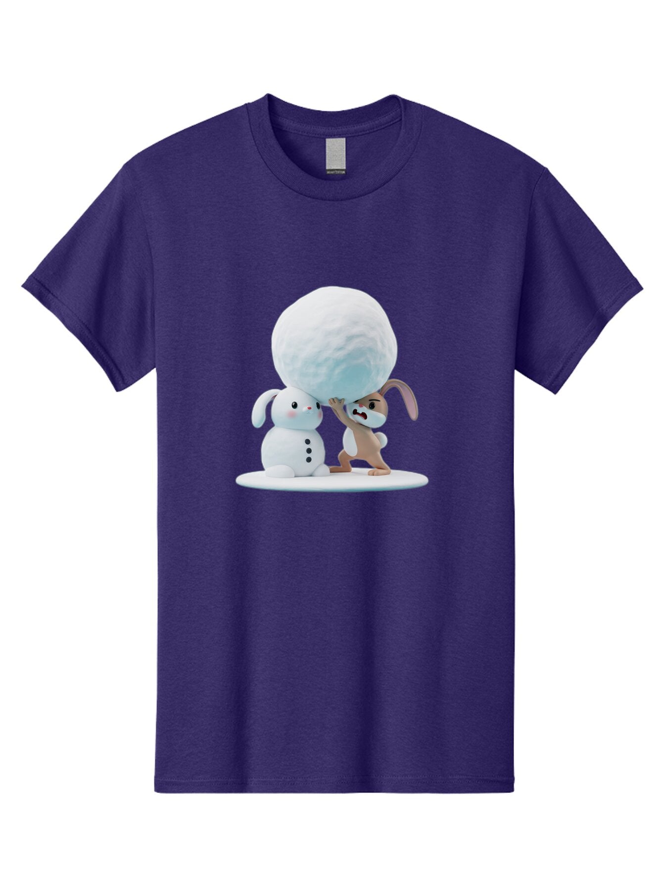 Bunnies-Building-Snowman Men'S Graphic Tee, 100% Cotton, Comfortable Casual Summer Wear, Machine Washable, Vintage Camera, Old Camera, Antique Camera, Black Camera, Classic Photography, Photography Equipment, Nostalgic Device, Film Camera, Baq404 3
