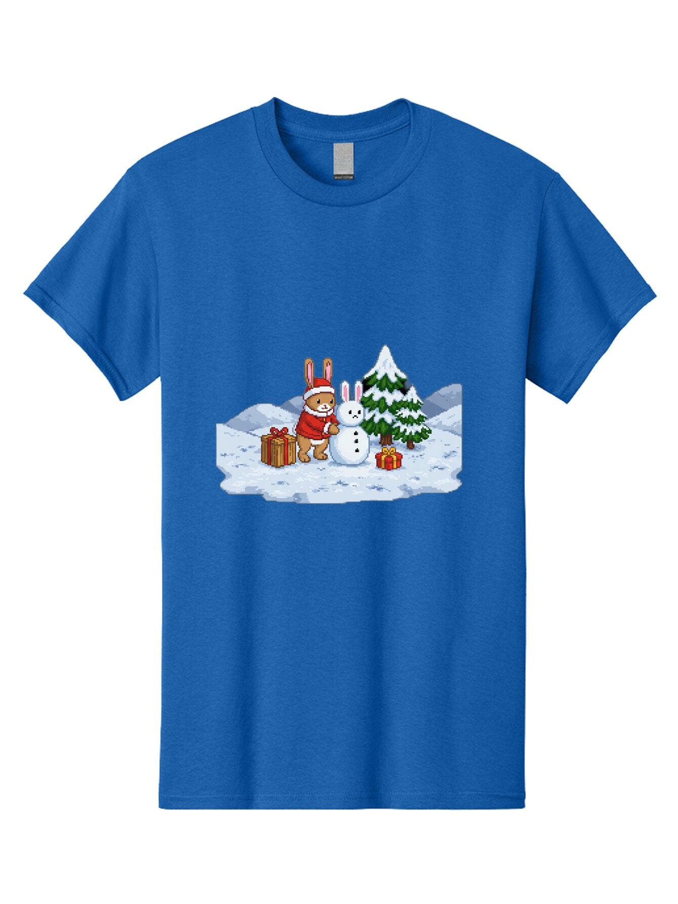 Bunny-Building-Snowman-1 Men'S Graphic Tee, 100% Cotton, Comfortable Casual Summer Wear, Machine Washable, Vintage Camera, Old Camera, Antique Camera, Black Camera, Classic Photography, Photography Equipment, Nostalgic Device, Film Camera, Baq405 1