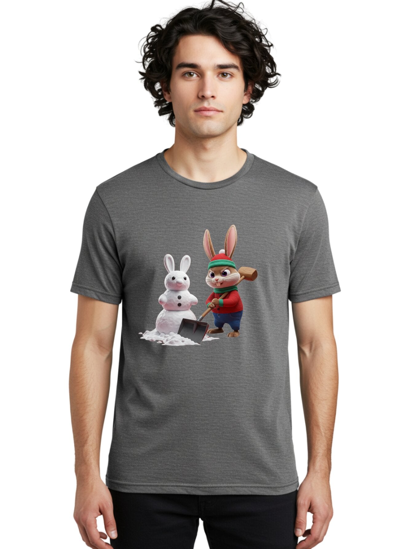Bunny-Building-Snowman Men'S Graphic Tee, 100% Cotton, Comfortable Casual Summer Wear, Machine Washable, Vintage Camera, Old Camera, Antique Camera, Black Camera, Classic Photography, Photography Equipment, Nostalgic Device, Film Camera, Baq406 22