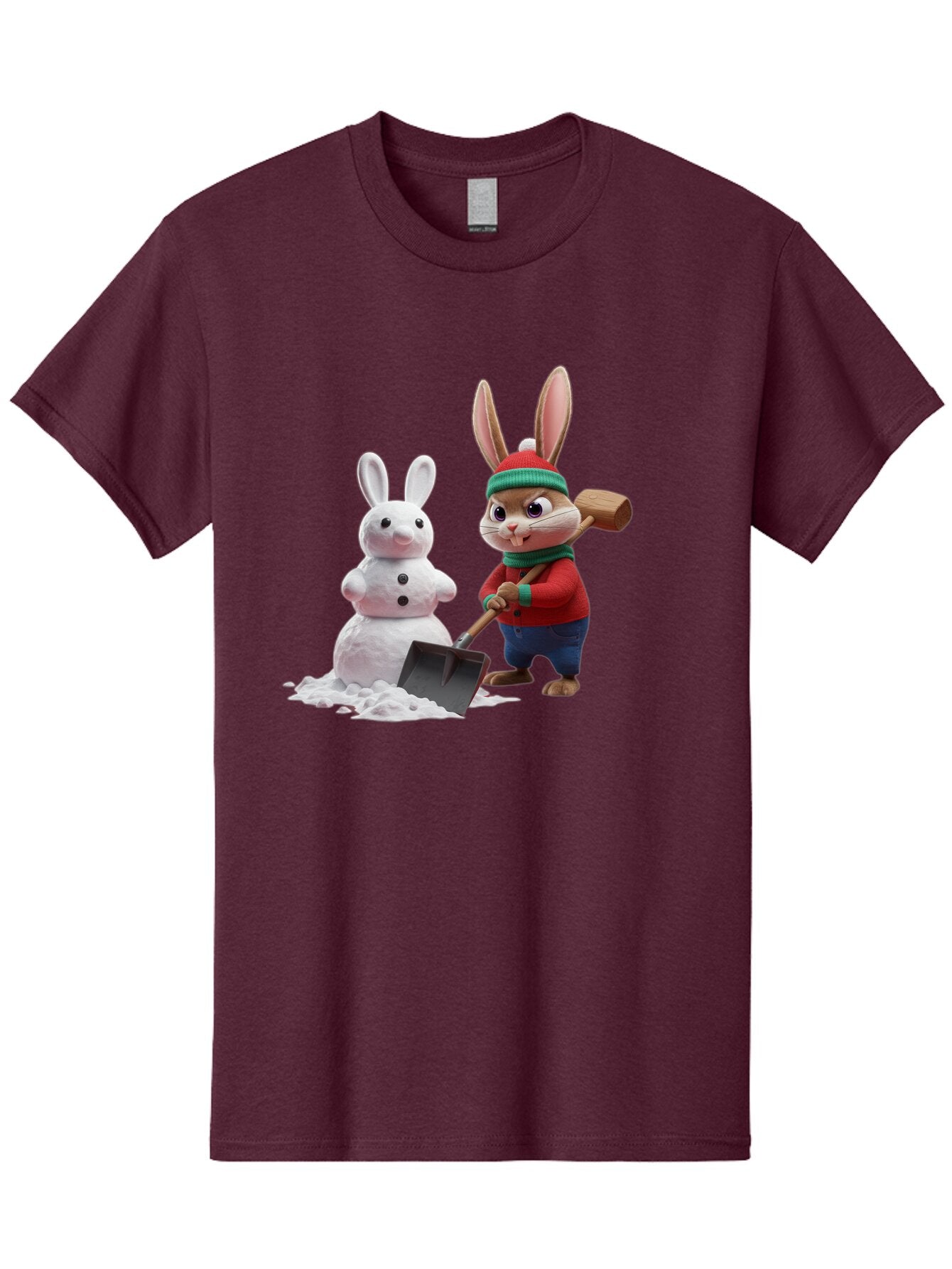 Bunny-Building-Snowman Men'S Graphic Tee, 100% Cotton, Comfortable Casual Summer Wear, Machine Washable, Vintage Camera, Old Camera, Antique Camera, Black Camera, Classic Photography, Photography Equipment, Nostalgic Device, Film Camera, Baq406 2