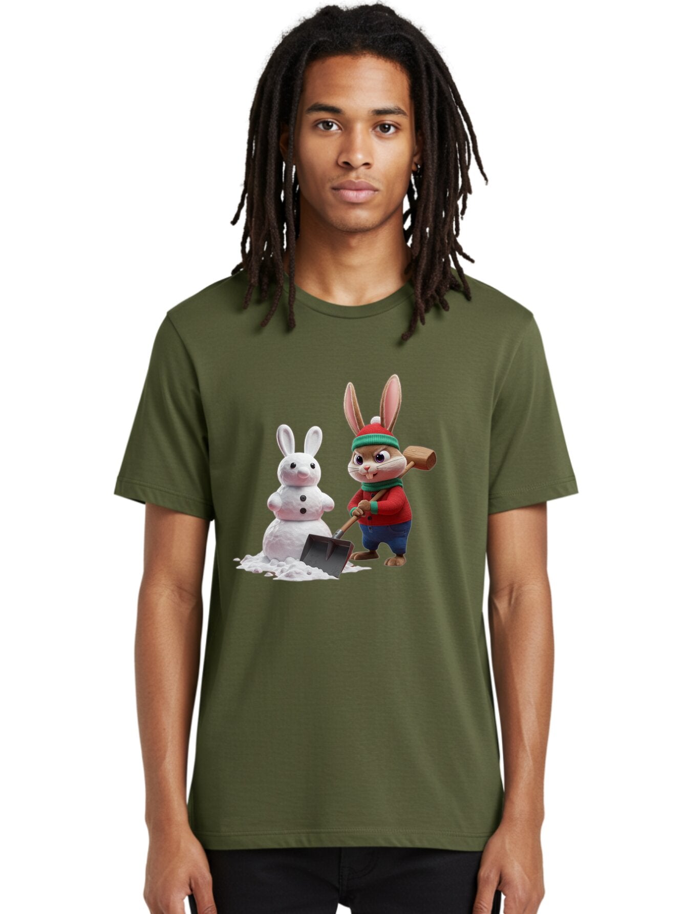 Bunny-Building-Snowman Men'S Graphic Tee, 100% Cotton, Comfortable Casual Summer Wear, Machine Washable, Vintage Camera, Old Camera, Antique Camera, Black Camera, Classic Photography, Photography Equipment, Nostalgic Device, Film Camera, Baq406 25