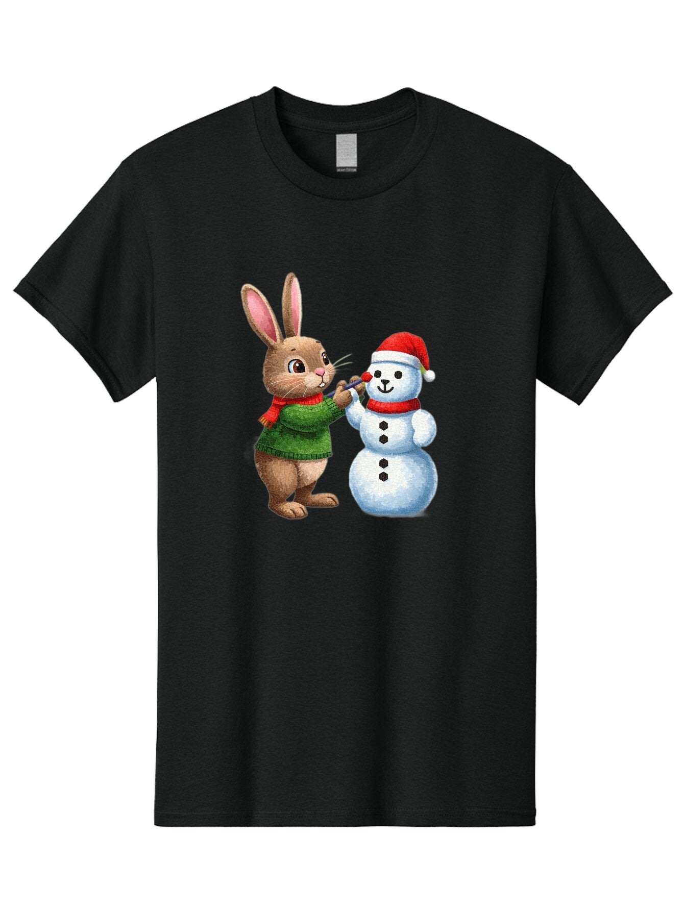 Bunny-Painting-Snowman Men'S Graphic Tee, 100% Cotton, Comfortable Casual Summer Wear, Machine Washable, Vintage Camera, Old Camera, Antique Camera, Black Camera, Classic Photography, Photography Equipment, Nostalgic Device, Film Camera, Baq407 13