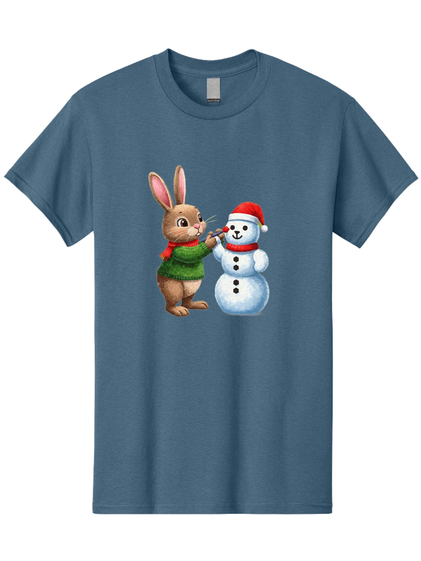 Bunny-Painting-Snowman Men'S Graphic Tee, 100% Cotton, Comfortable Casual Summer Wear, Machine Washable, Vintage Camera, Old Camera, Antique Camera, Black Camera, Classic Photography, Photography Equipment, Nostalgic Device, Film Camera, Baq407 7