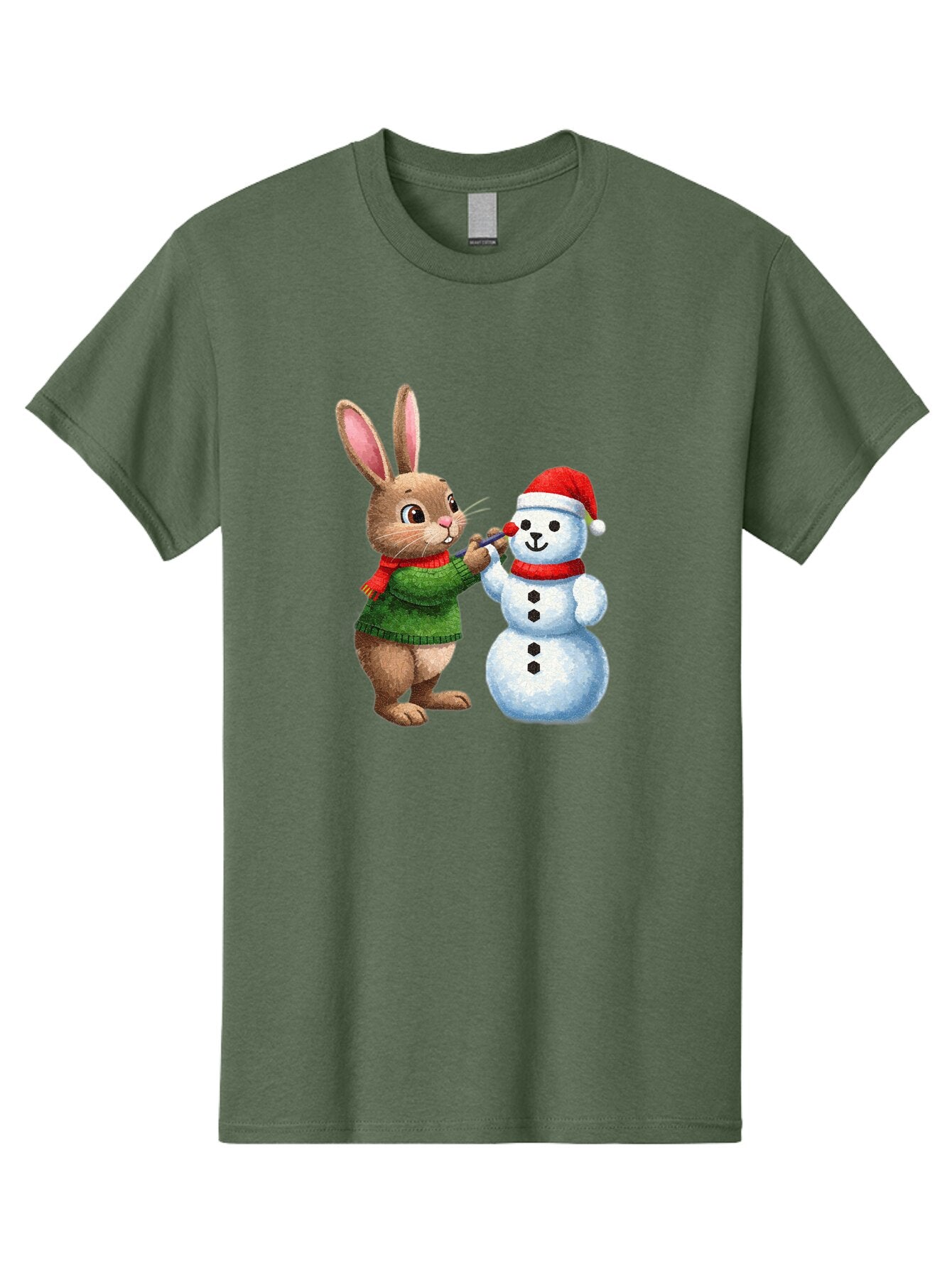 Bunny-Painting-Snowman Men'S Graphic Tee, 100% Cotton, Comfortable Casual Summer Wear, Machine Washable, Vintage Camera, Old Camera, Antique Camera, Black Camera, Classic Photography, Photography Equipment, Nostalgic Device, Film Camera, Baq407 4