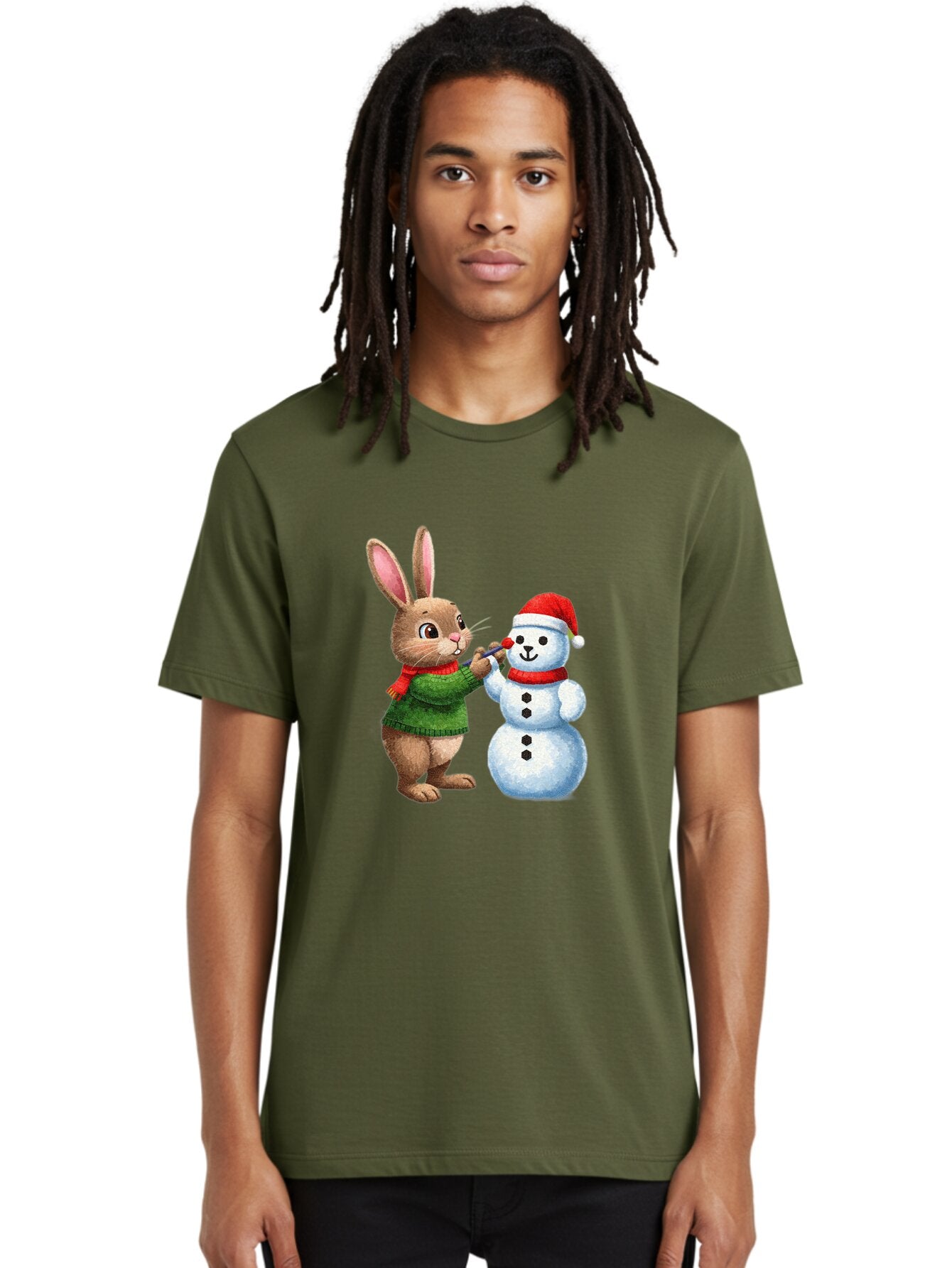 Bunny-Painting-Snowman Men'S Graphic Tee, 100% Cotton, Comfortable Casual Summer Wear, Machine Washable, Vintage Camera, Old Camera, Antique Camera, Black Camera, Classic Photography, Photography Equipment, Nostalgic Device, Film Camera, Baq407 18