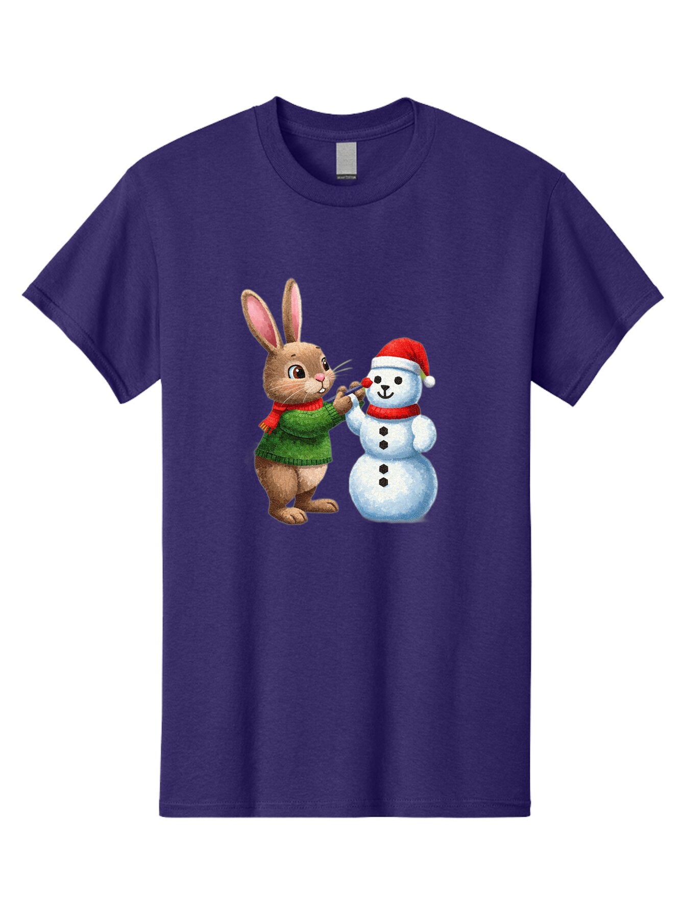 Bunny-Painting-Snowman Men'S Graphic Tee, 100% Cotton, Comfortable Casual Summer Wear, Machine Washable, Vintage Camera, Old Camera, Antique Camera, Black Camera, Classic Photography, Photography Equipment, Nostalgic Device, Film Camera, Baq407 9
