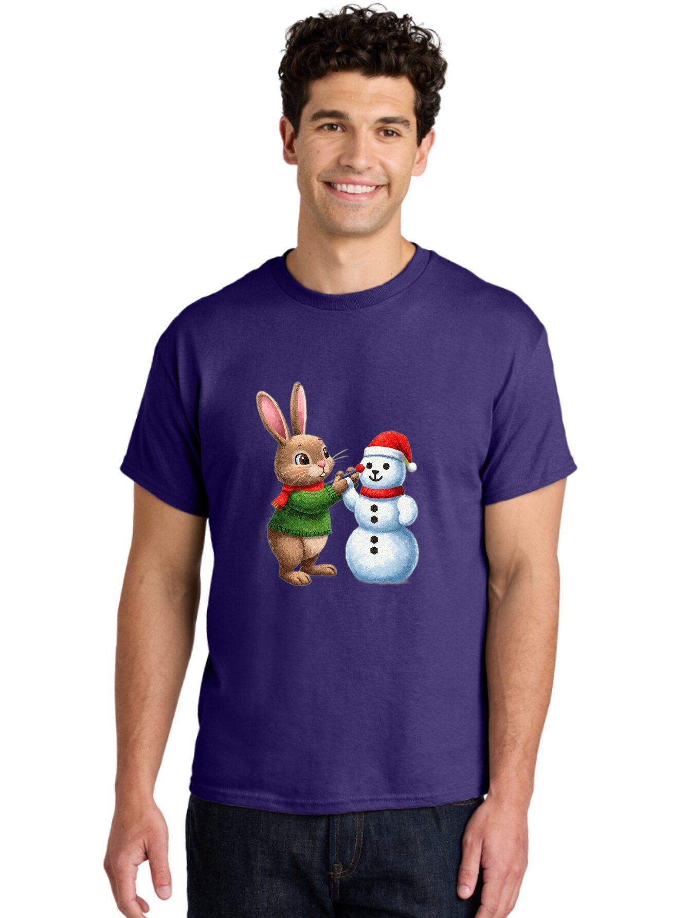 Bunny-Painting-Snowman Men'S Graphic Tee, 100% Cotton, Comfortable Casual Summer Wear, Machine Washable, Vintage Camera, Old Camera, Antique Camera, Black Camera, Classic Photography, Photography Equipment, Nostalgic Device, Film Camera, Baq407 26