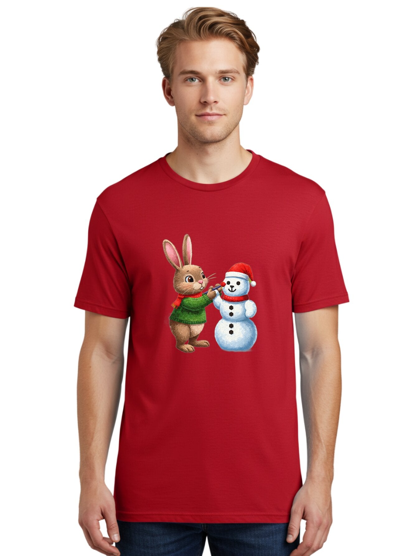 Bunny-Painting-Snowman Men'S Graphic Tee, 100% Cotton, Comfortable Casual Summer Wear, Machine Washable, Vintage Camera, Old Camera, Antique Camera, Black Camera, Classic Photography, Photography Equipment, Nostalgic Device, Film Camera, Baq407 29