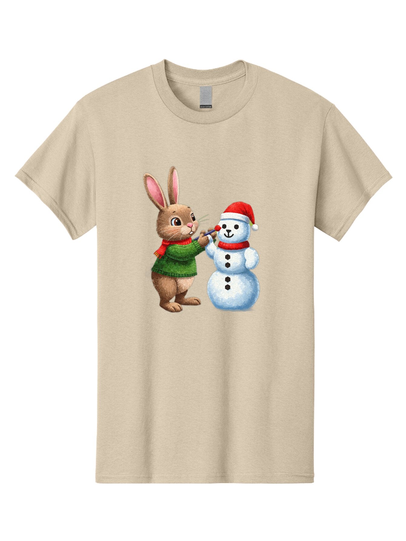 Bunny-Painting-Snowman Men'S Graphic Tee, 100% Cotton, Comfortable Casual Summer Wear, Machine Washable, Vintage Camera, Old Camera, Antique Camera, Black Camera, Classic Photography, Photography Equipment, Nostalgic Device, Film Camera, Baq407 3