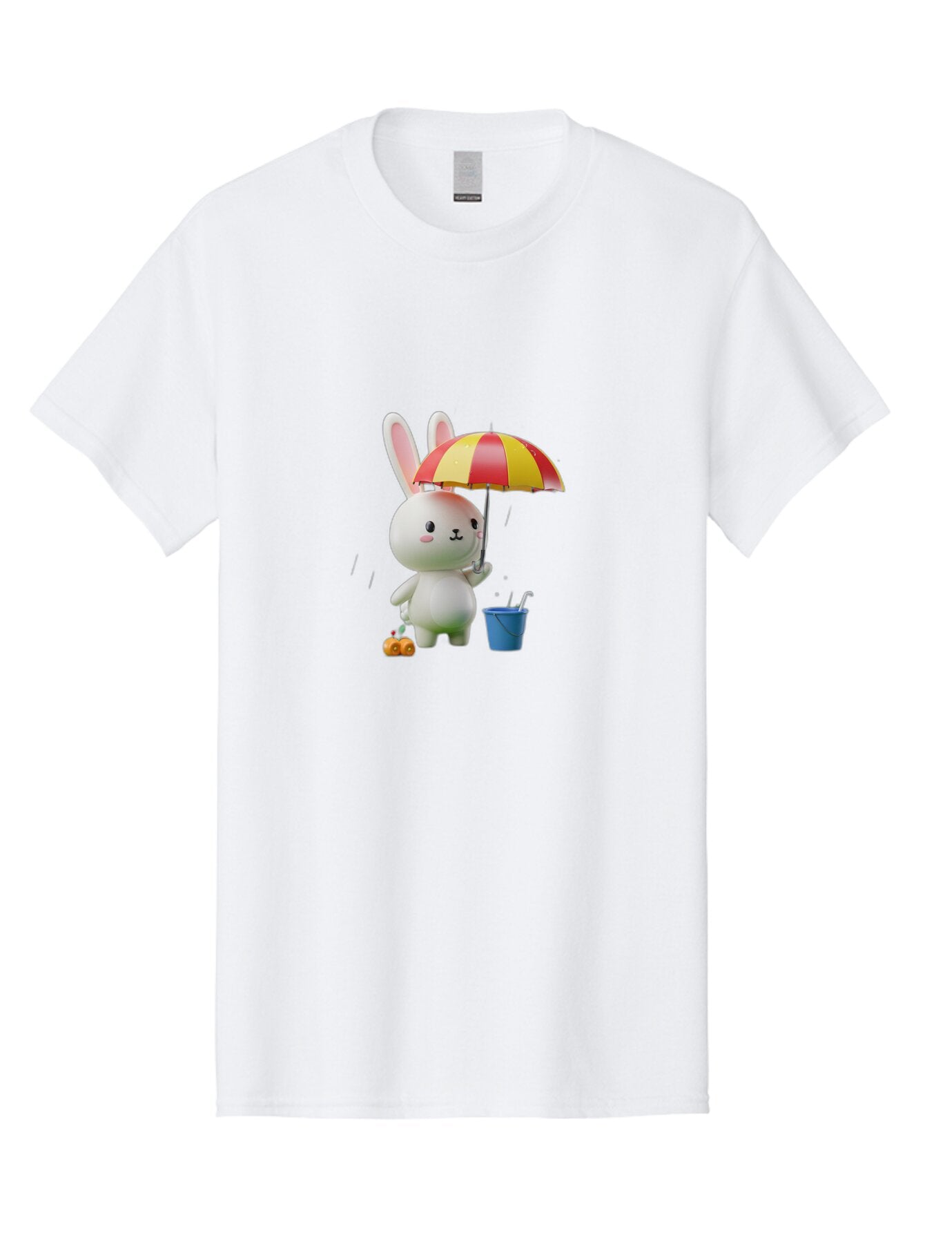 Bunny-With-Umbrella Men'S Graphic Tee, 100% Cotton, Comfortable Casual Summer Wear, Machine Washable, Vintage Camera, Old Camera, Antique Camera, Black Camera, Classic Photography, Photography Equipment, Nostalgic Device, Film Camera, Baq410 8