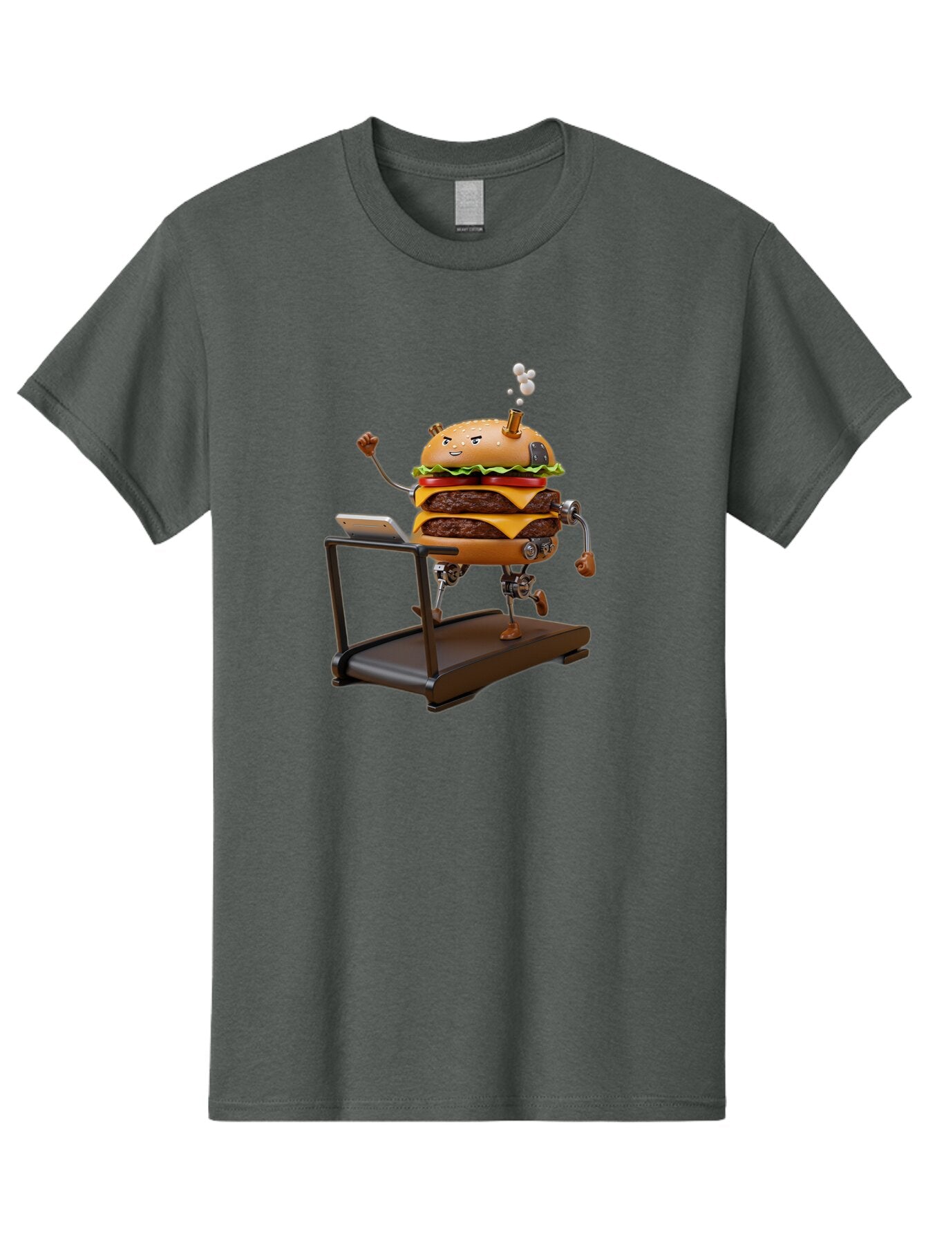 Burger-Running-On-Treadmill Men'S Graphic Tee, 100% Cotton, Comfortable Casual Summer Wear, Machine Washable, Vintage Camera, Old Camera, Antique Camera, Black Camera, Classic Photography, Photography Equipment, Nostalgic Device, Film Camera, Baq411 12