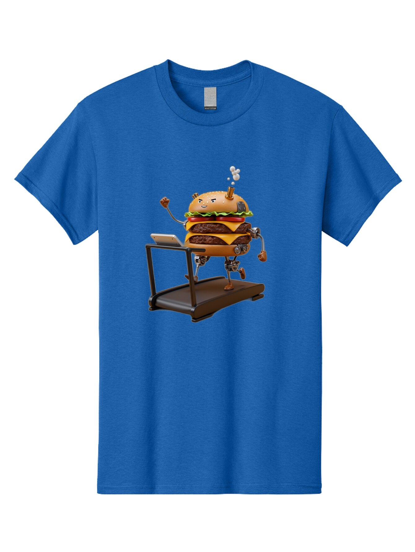 Burger-Running-On-Treadmill Men'S Graphic Tee, 100% Cotton, Comfortable Casual Summer Wear, Machine Washable, Vintage Camera, Old Camera, Antique Camera, Black Camera, Classic Photography, Photography Equipment, Nostalgic Device, Film Camera, Baq411 7