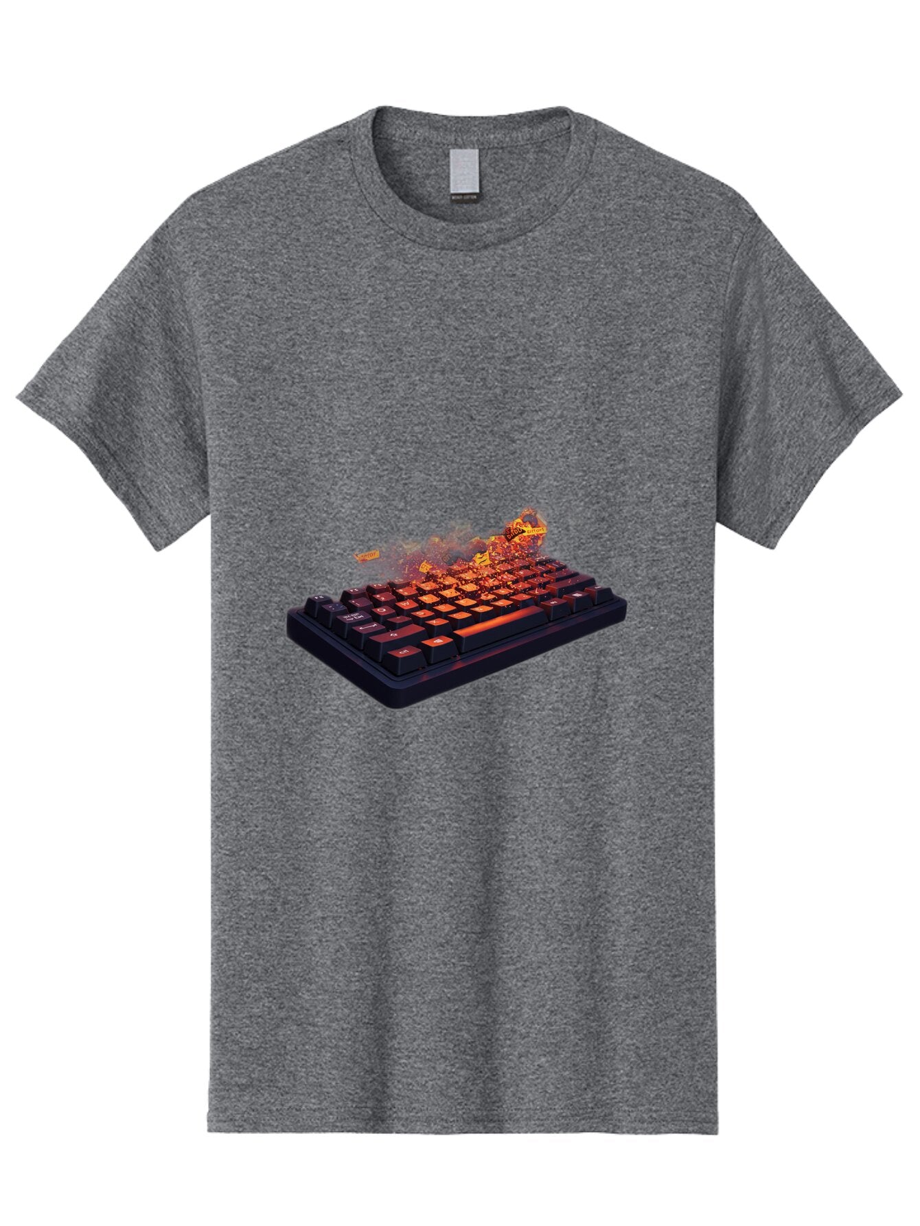 Burning-Keyboard Men'S Graphic Tee, 100% Cotton, Comfortable Casual Summer Wear, Machine Washable, Vintage Camera, Old Camera, Antique Camera, Black Camera, Classic Photography, Photography Equipment, Nostalgic Device, Film Camera, Camera Art Baq412 1