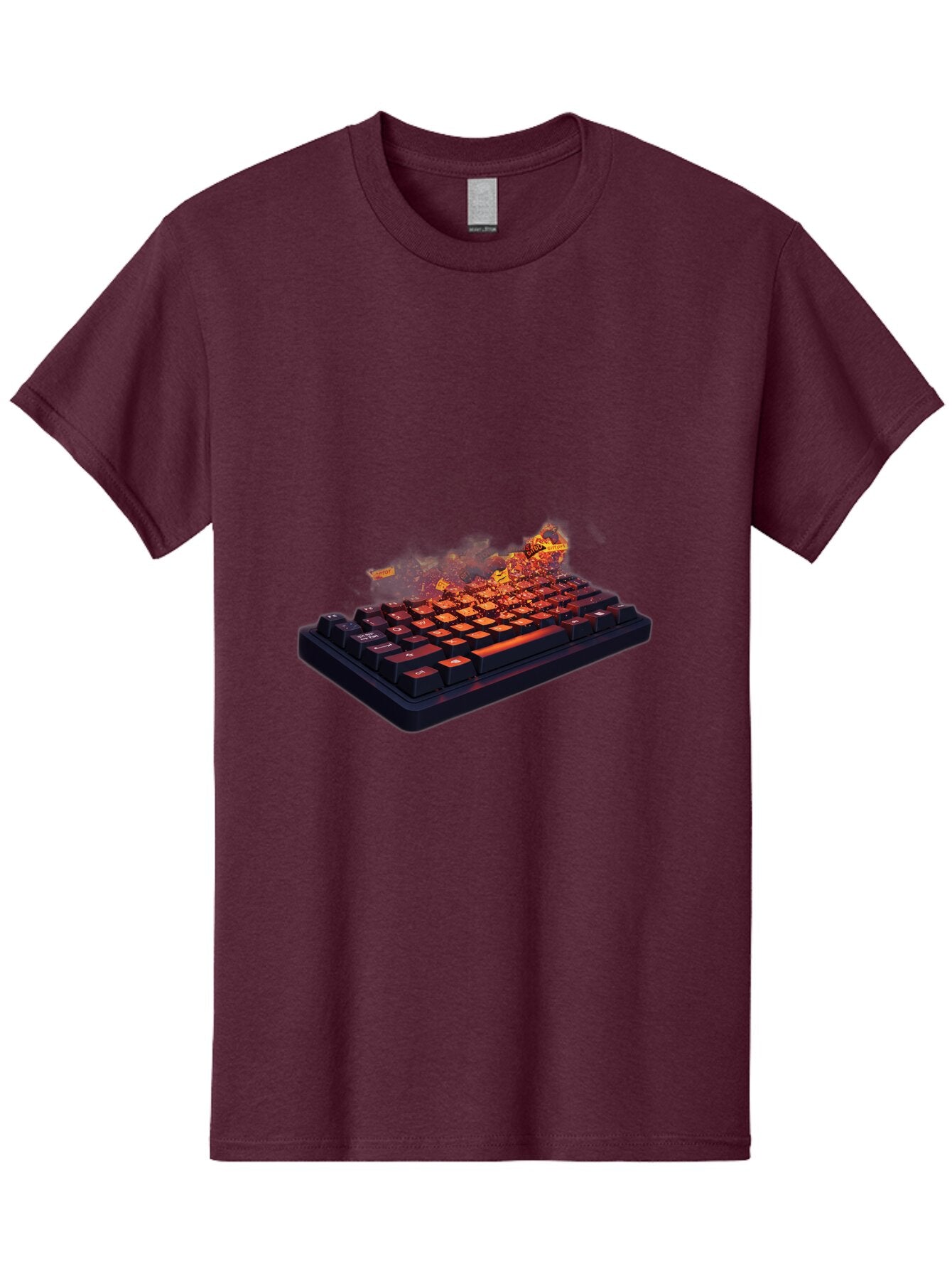 Burning-Keyboard Men'S Graphic Tee, 100% Cotton, Comfortable Casual Summer Wear, Machine Washable, Vintage Camera, Old Camera, Antique Camera, Black Camera, Classic Photography, Photography Equipment, Nostalgic Device, Film Camera, Camera Art Baq412 3