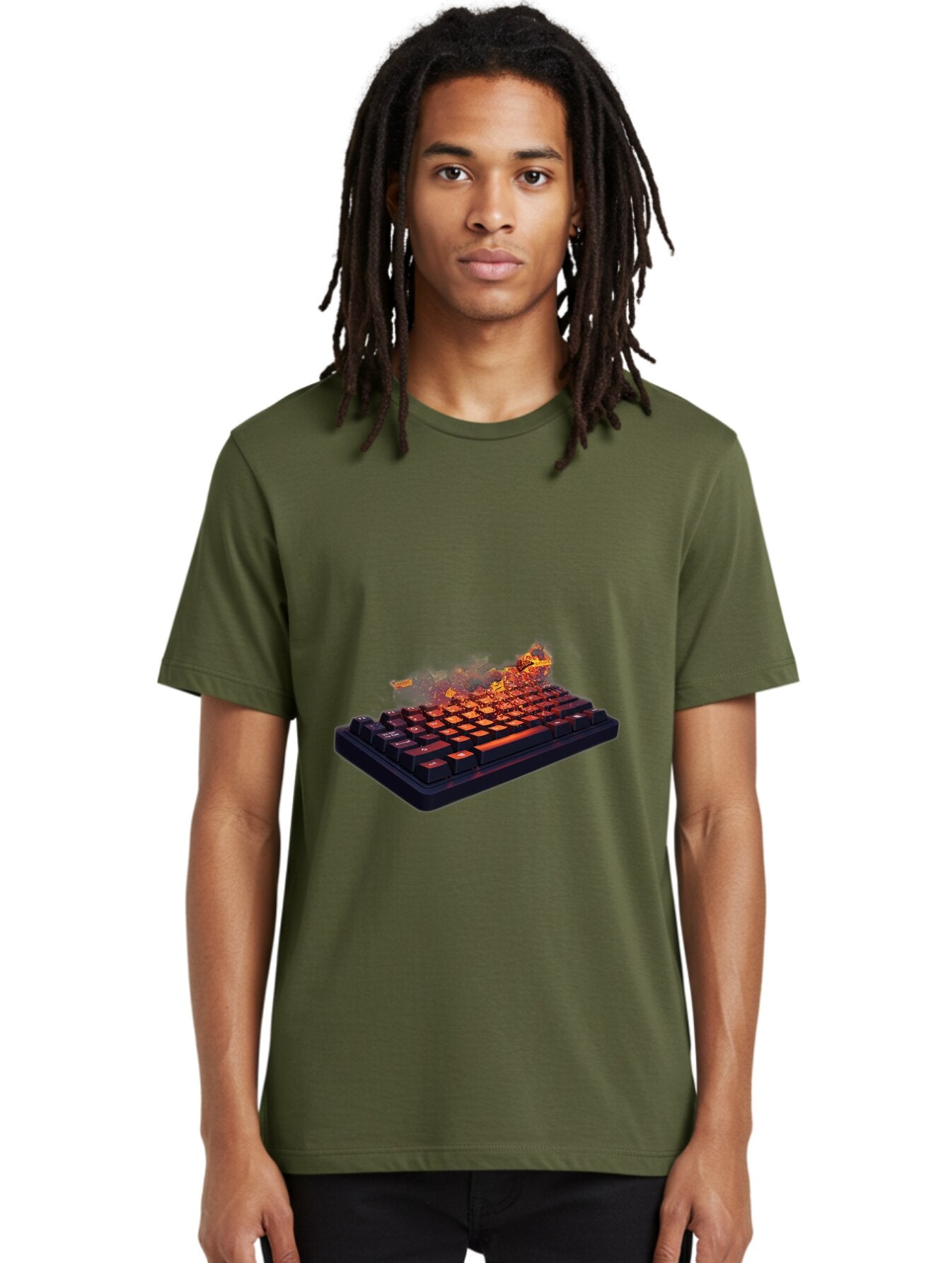 Burning-Keyboard Men'S Graphic Tee, 100% Cotton, Comfortable Casual Summer Wear, Machine Washable, Vintage Camera, Old Camera, Antique Camera, Black Camera, Classic Photography, Photography Equipment, Nostalgic Device, Film Camera, Camera Art Baq412 27