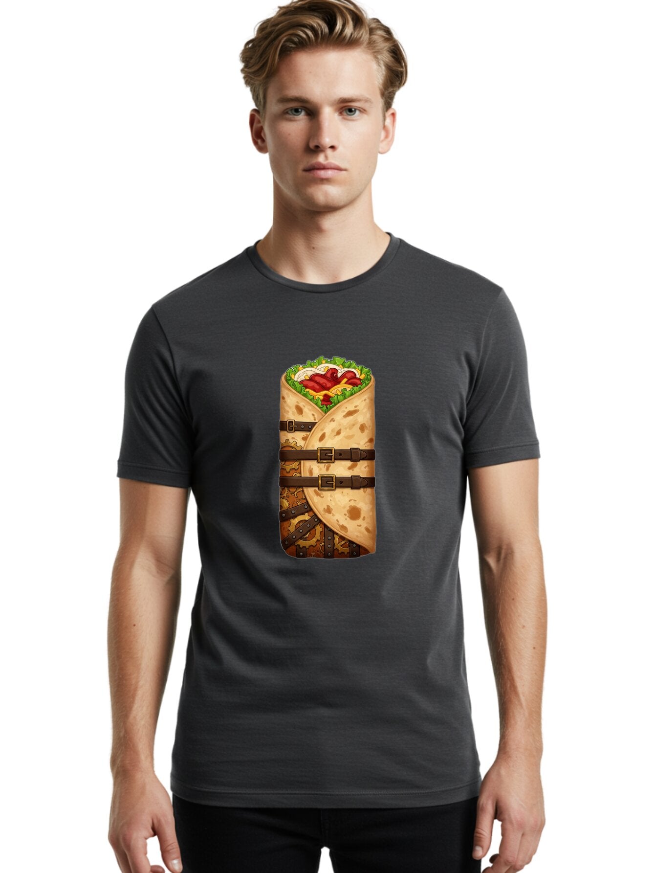 Burrito-3 Men'S Graphic Tee, 100% Cotton, Comfortable Casual Summer Wear, Machine Washable, Vintage Camera, Old Camera, Antique Camera, Black Camera, Classic Photography, Photography Equipment, Nostalgic Device, Film Camera, Camera Art Baq415 24