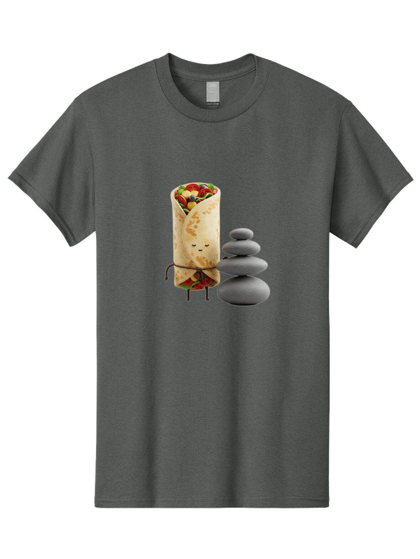 Burrito-Character-With-Zen-Stones Men'S Graphic Tee, 100% Cotton, Comfortable Casual Summer Wear, Machine Washable, Vintage Camera, Old Camera, Antique Camera, Black Camera, Classic Photography, Photography Equipment, Nostalgic Device, Baq417 9