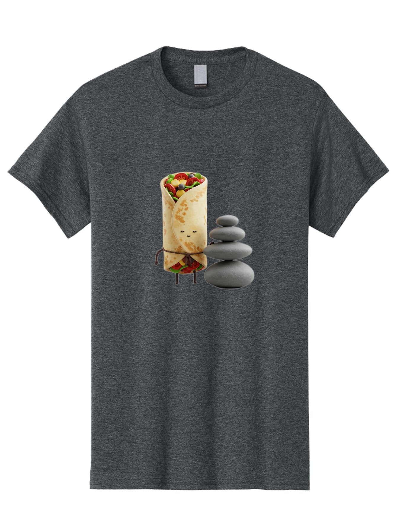 Burrito-Character-With-Zen-Stones Men'S Graphic Tee, 100% Cotton, Comfortable Casual Summer Wear, Machine Washable, Vintage Camera, Old Camera, Antique Camera, Black Camera, Classic Photography, Photography Equipment, Nostalgic Device, Baq417 5